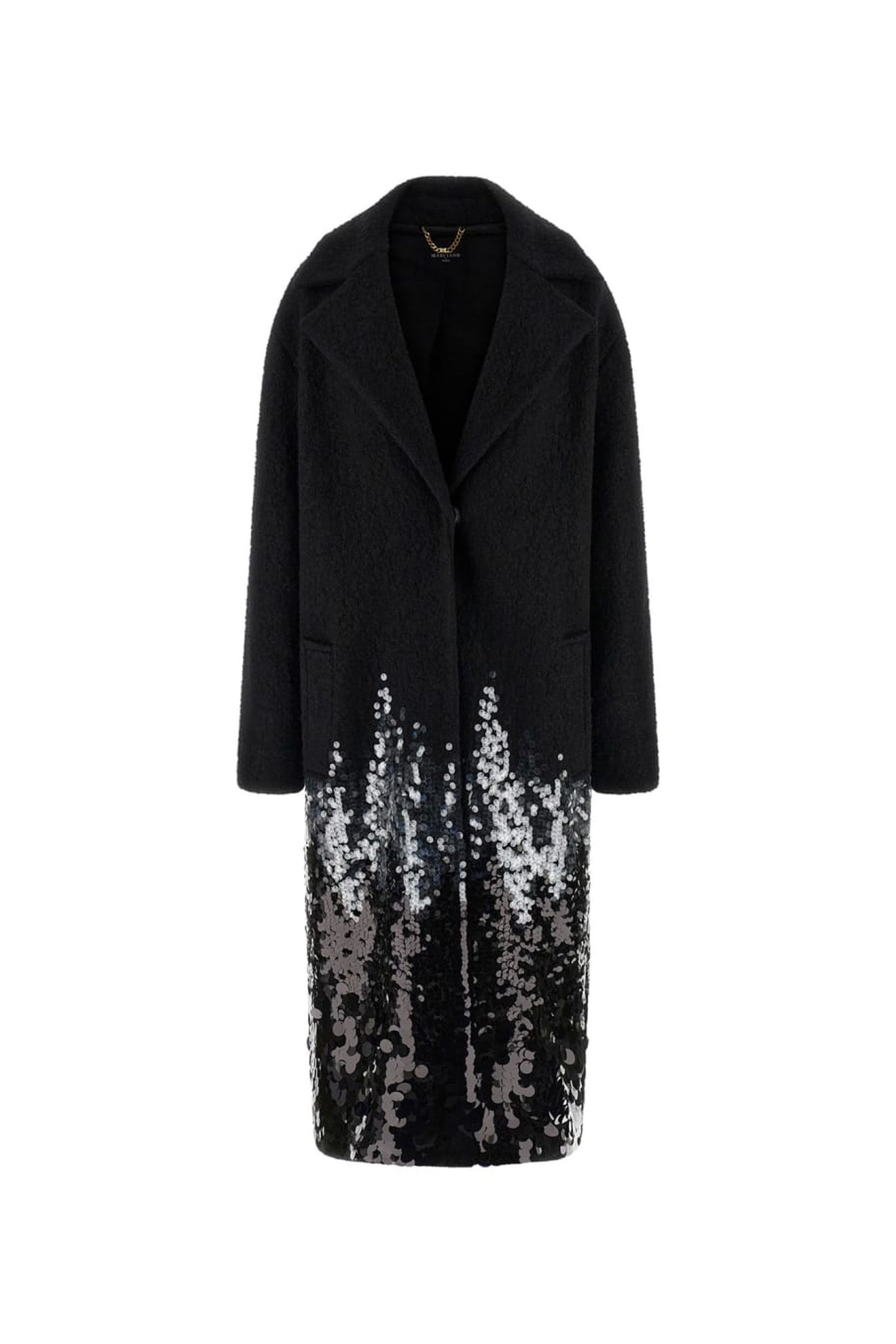 VICKY SINGLE BREAST SEQUINS JET BLACK 6