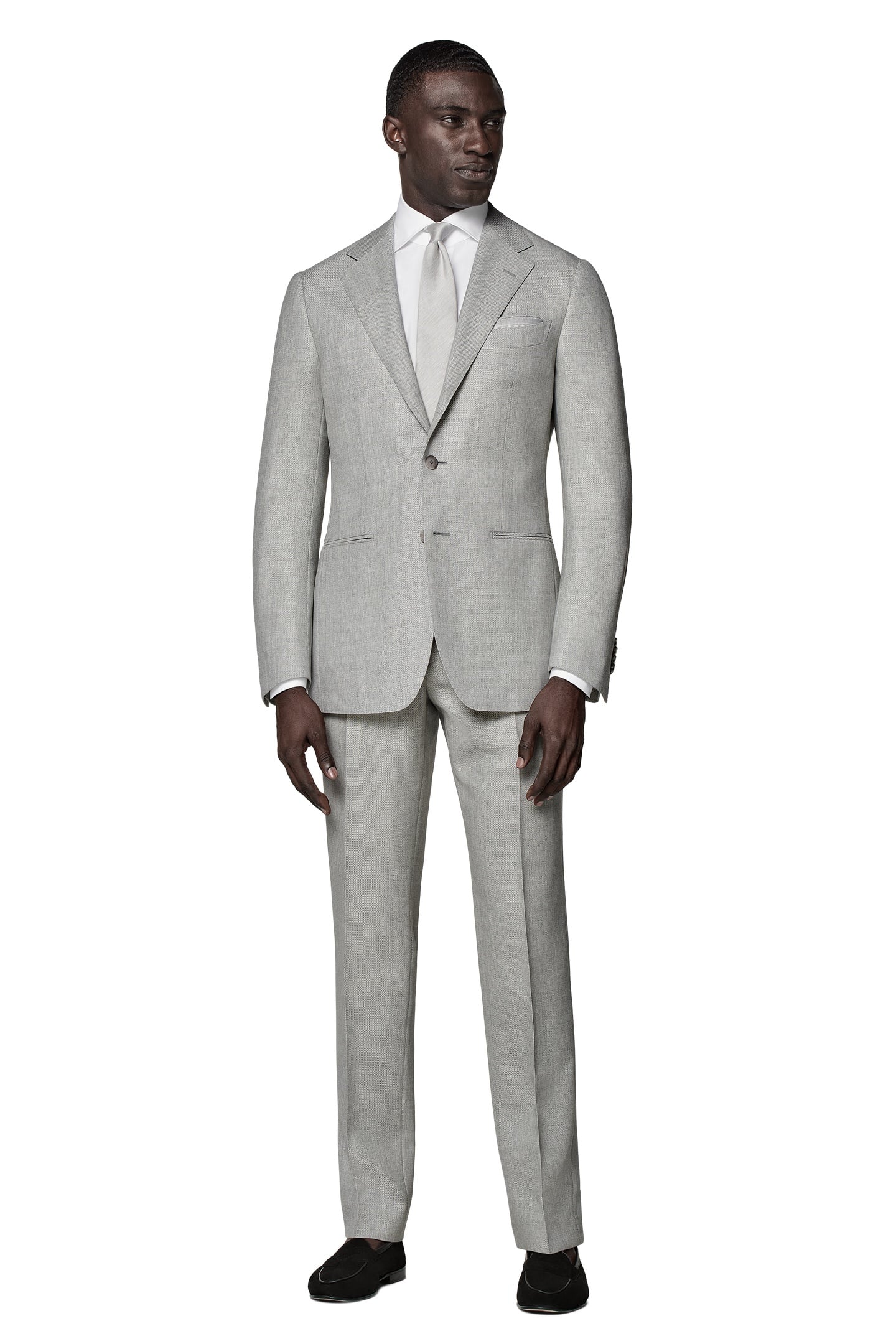 SUIT HAVANA L. GREY PURE WOOL NESTED SUITS LIGHT GREY 1