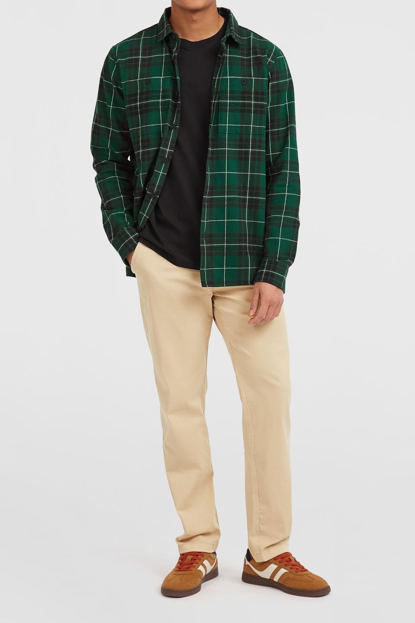 O'NEILL MUST-HAVE FLANNEL SHIRT GREEN FLANNEL CHECK 1