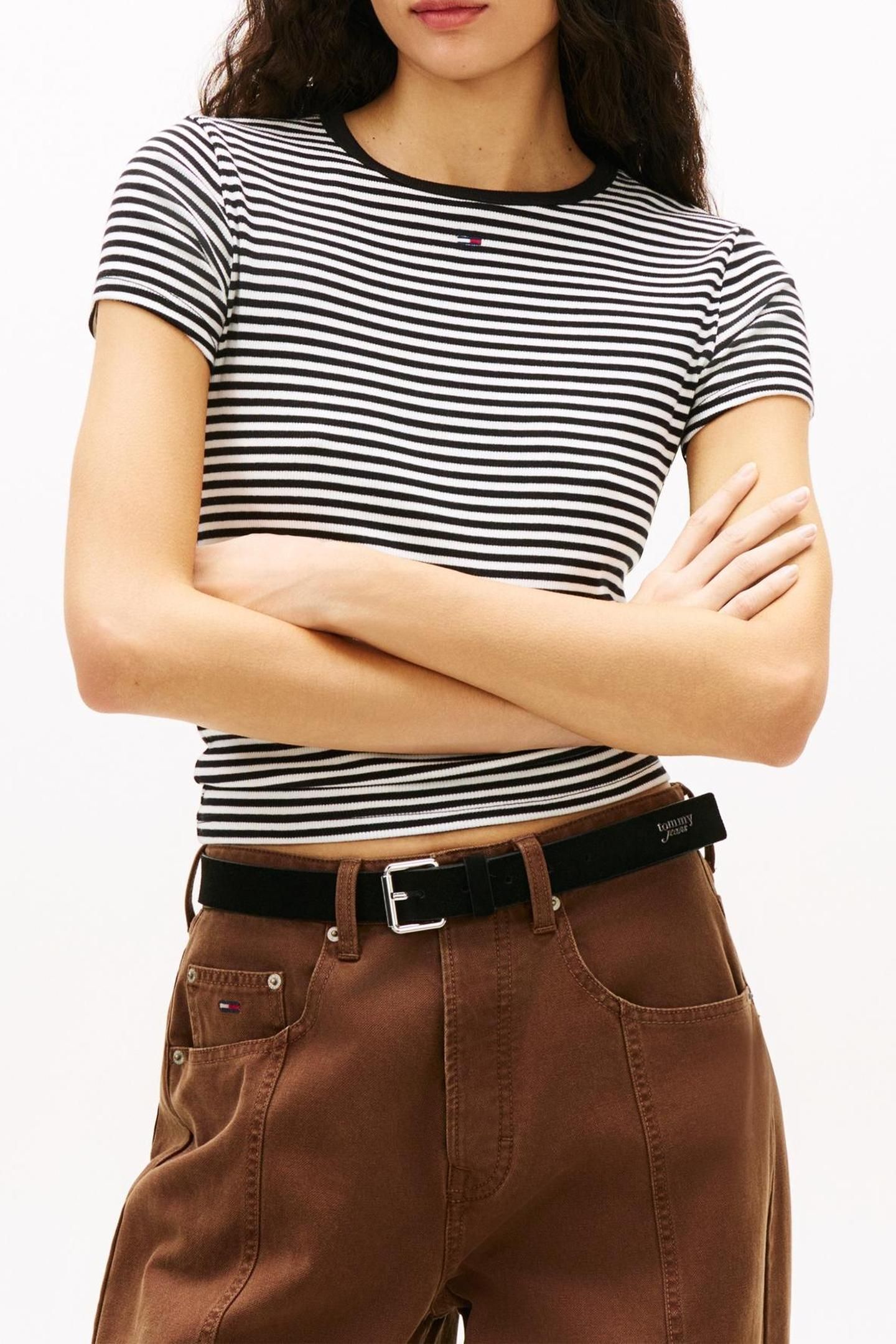 TJW 2-PACK SLIM ESSENTIAL T-SHIRT ECRU/ BLACK WHITE STRIPE 3