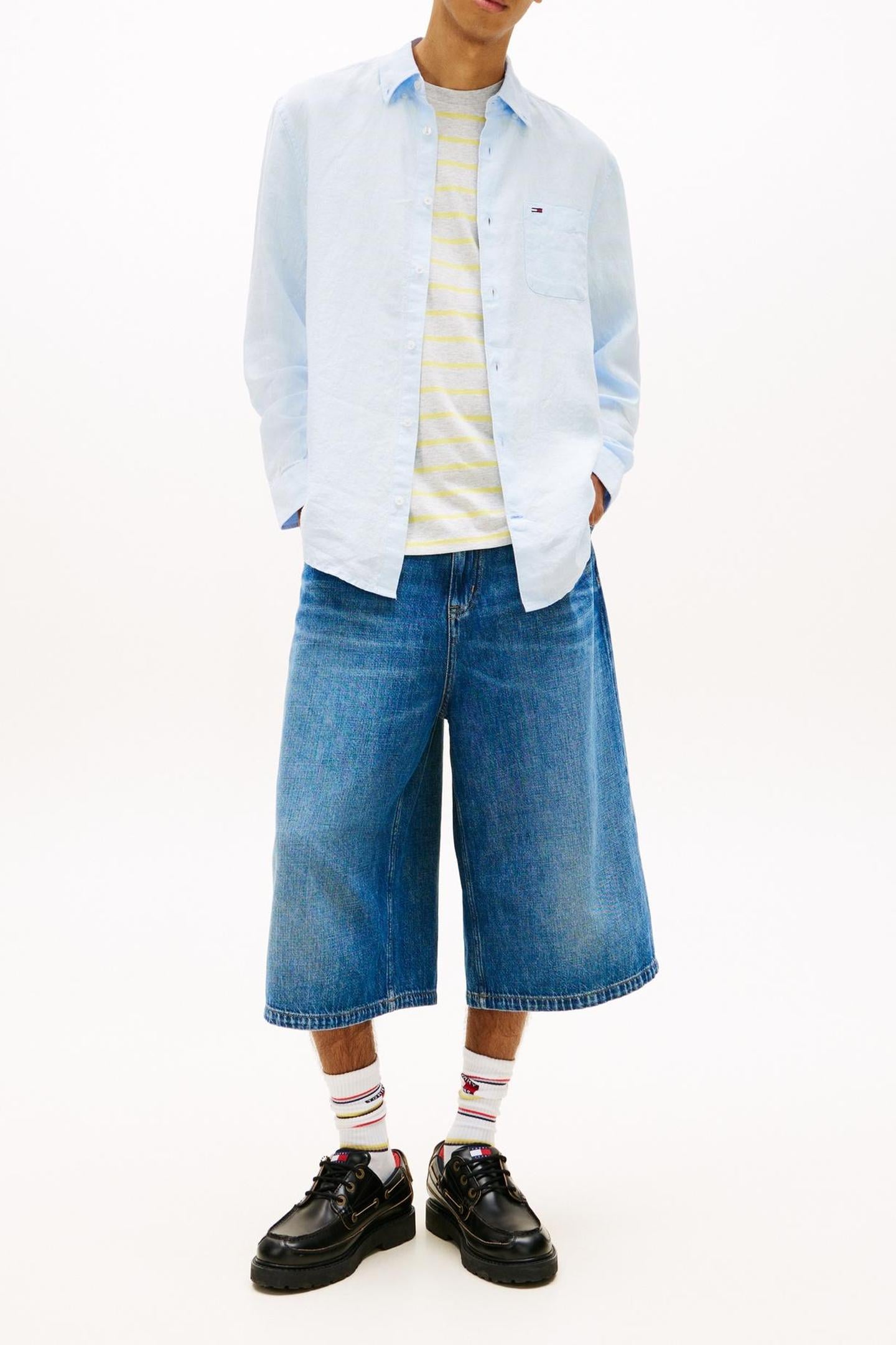 TJM REGULAR LINEN SHIRT SWEET BLUE 1