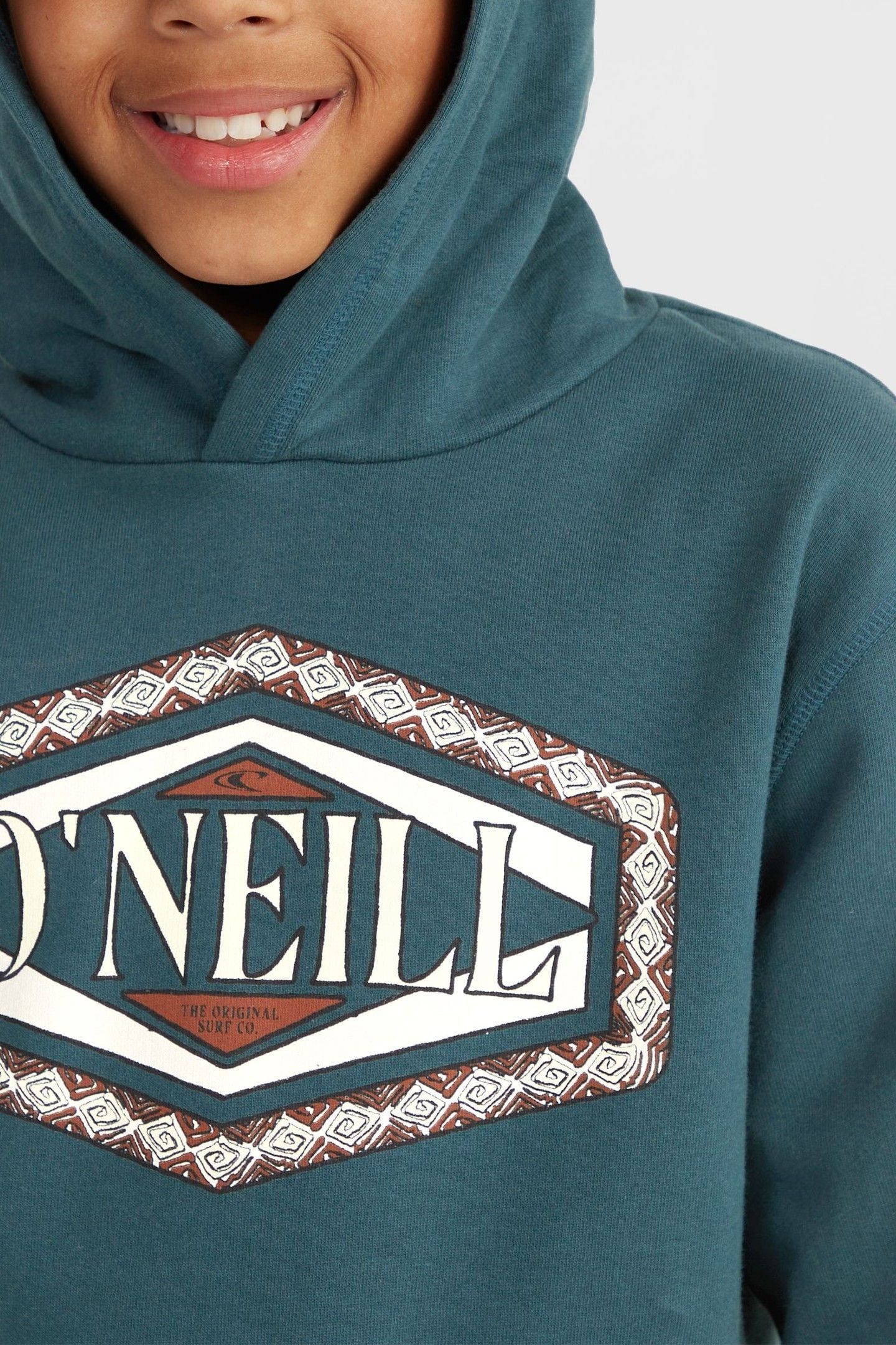 BOYS O'NEILL FRONT PRINT HOODIE ALMA STEEL 5