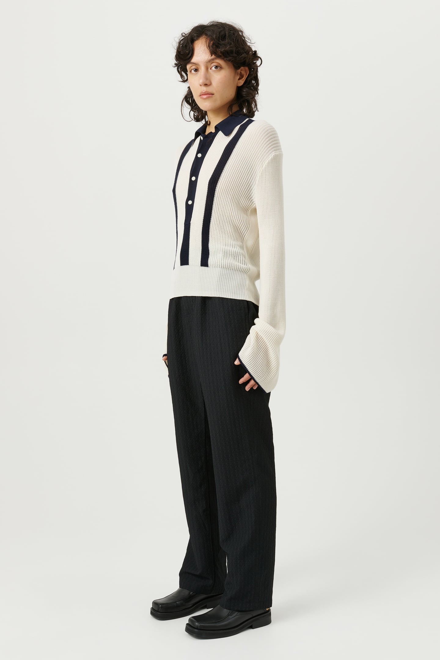 KIKI POLO JUMPER OFF WHITE 1