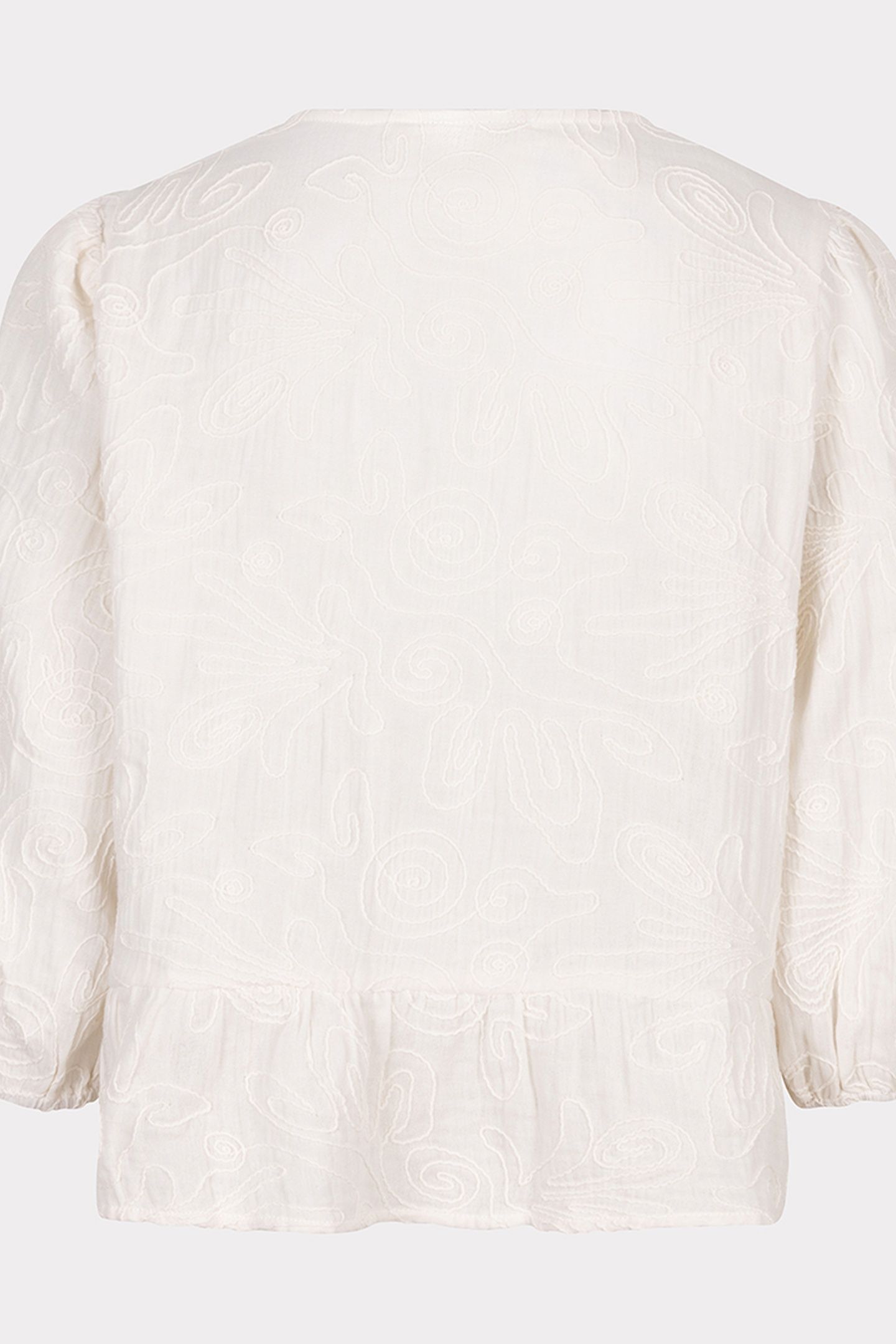 BLOUSE 3D EMBROIDERY LIGHT SAND 6