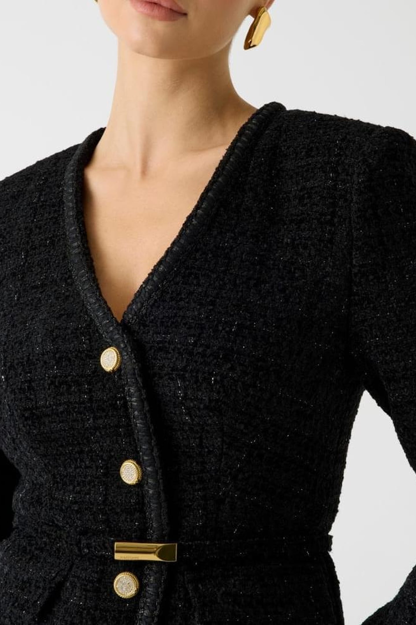 SUE BELTED BLAZER JET BLACK A996 8