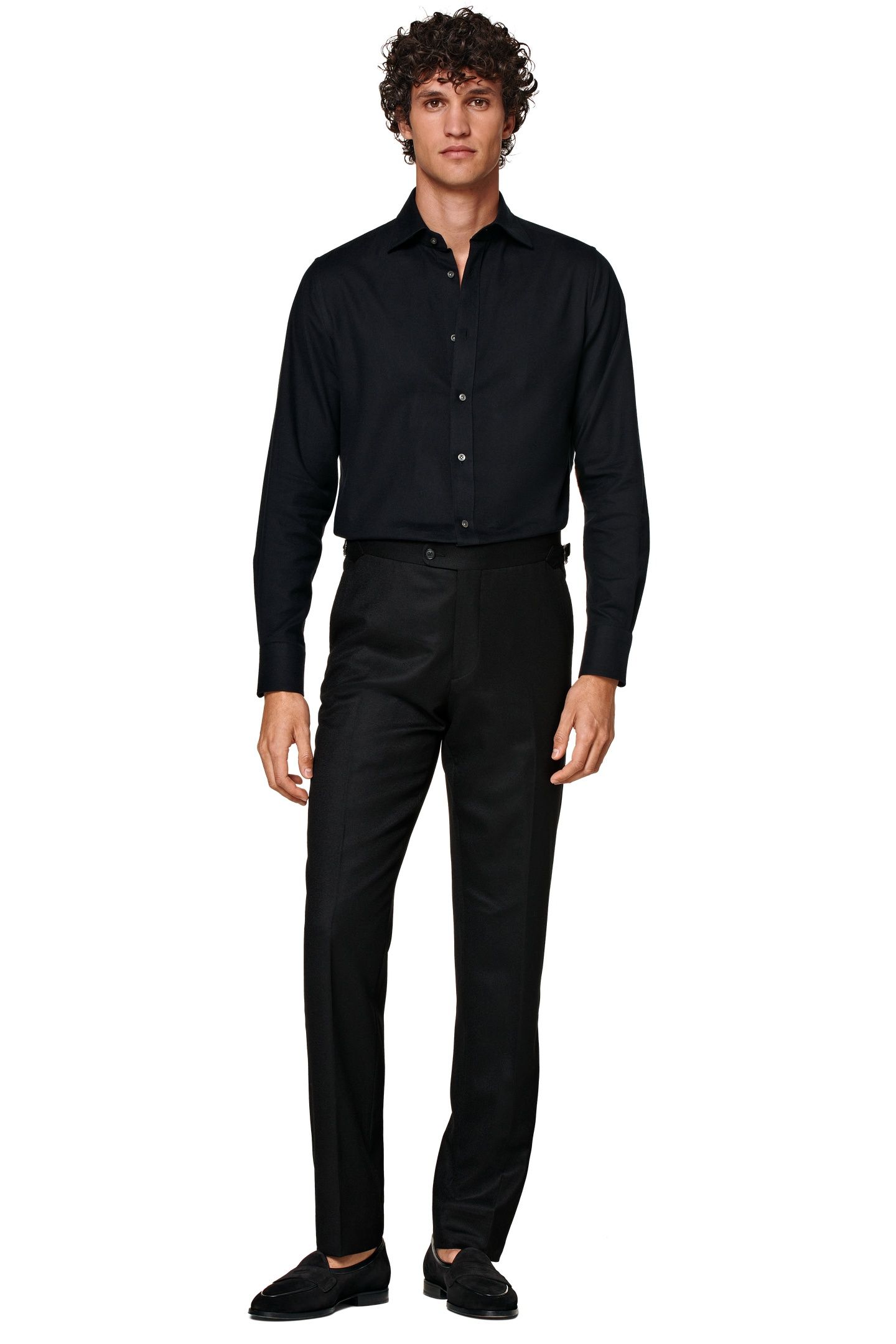 CASUAL FLANNEL CASUAL SHIRTS BLACK 3