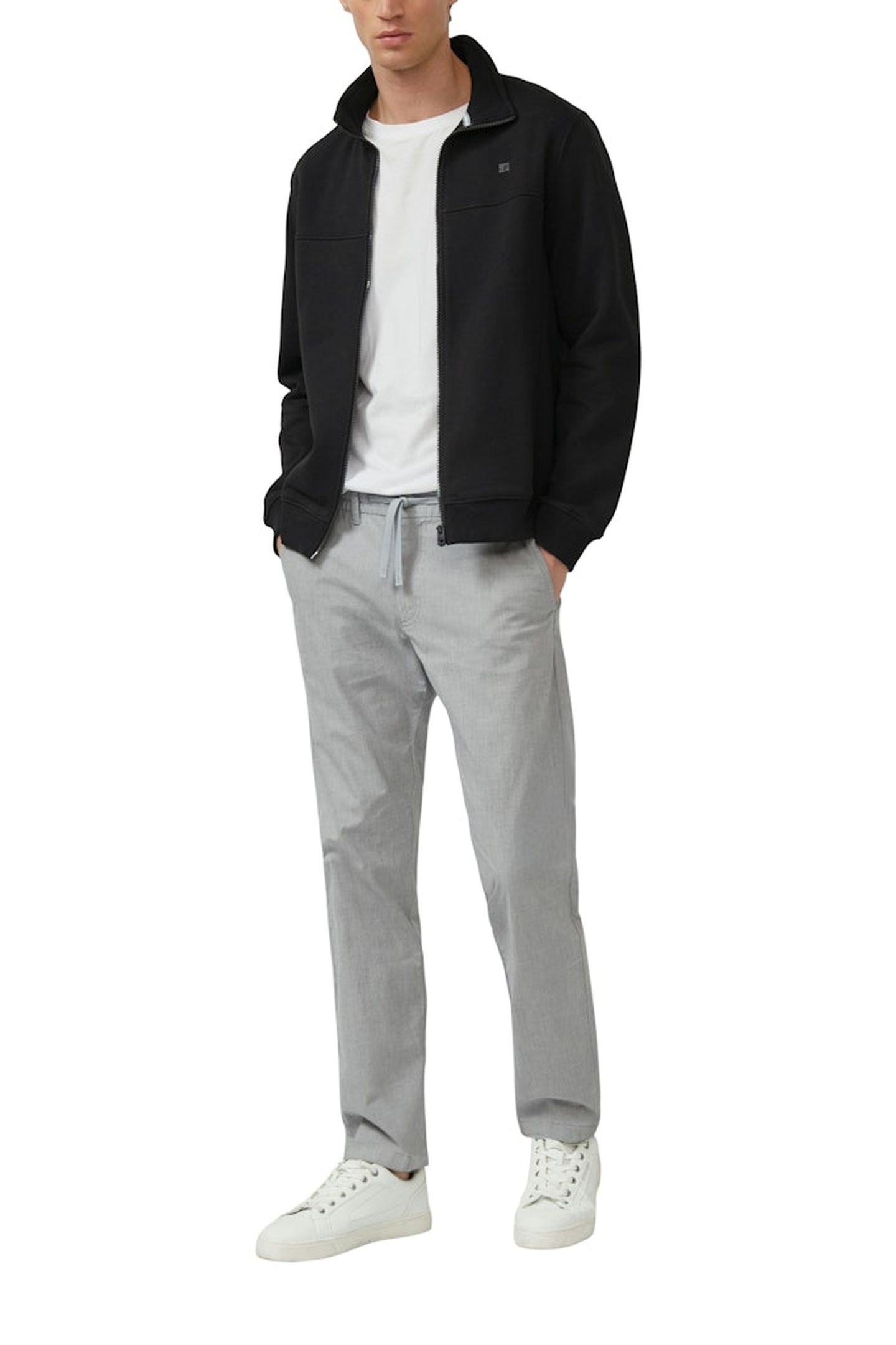 S.OLIVER PANTS GREY/BLACK 4