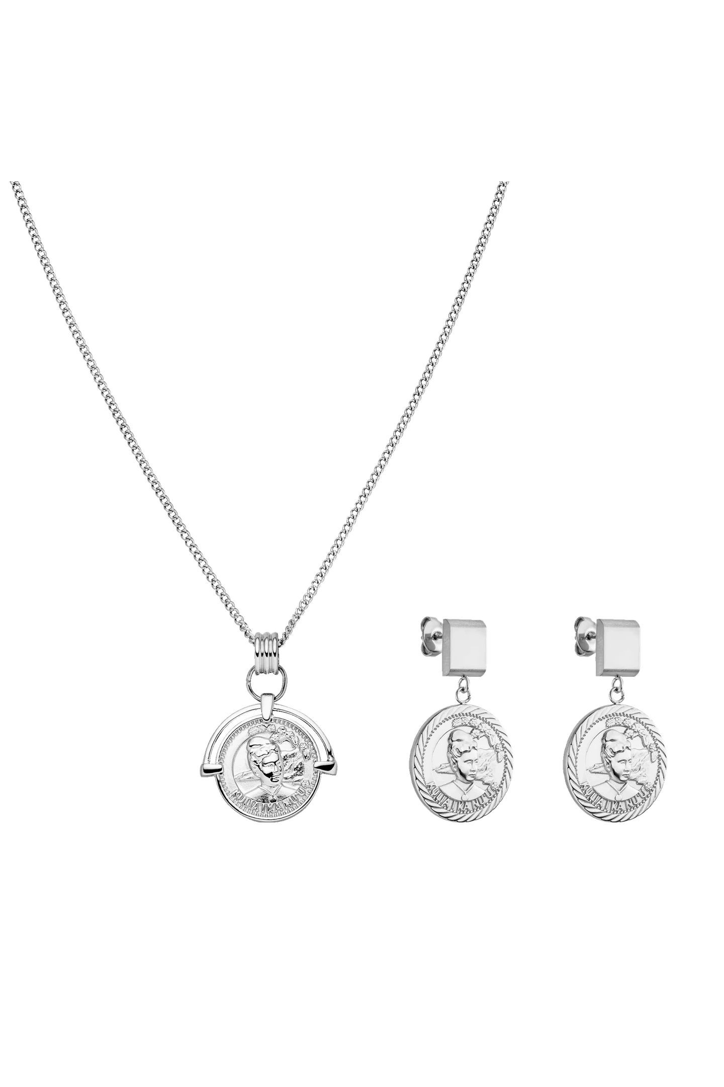 MAHINA CLUB LEI SET SILVER 2