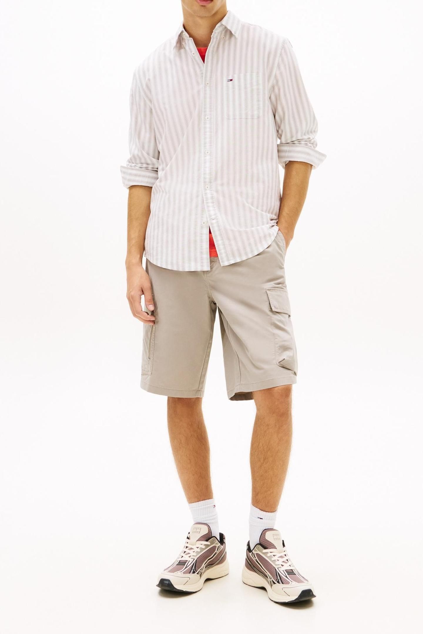 TJM REGULAR STRIPE OXFORD SHIRT IVY MINK STRIPE 2