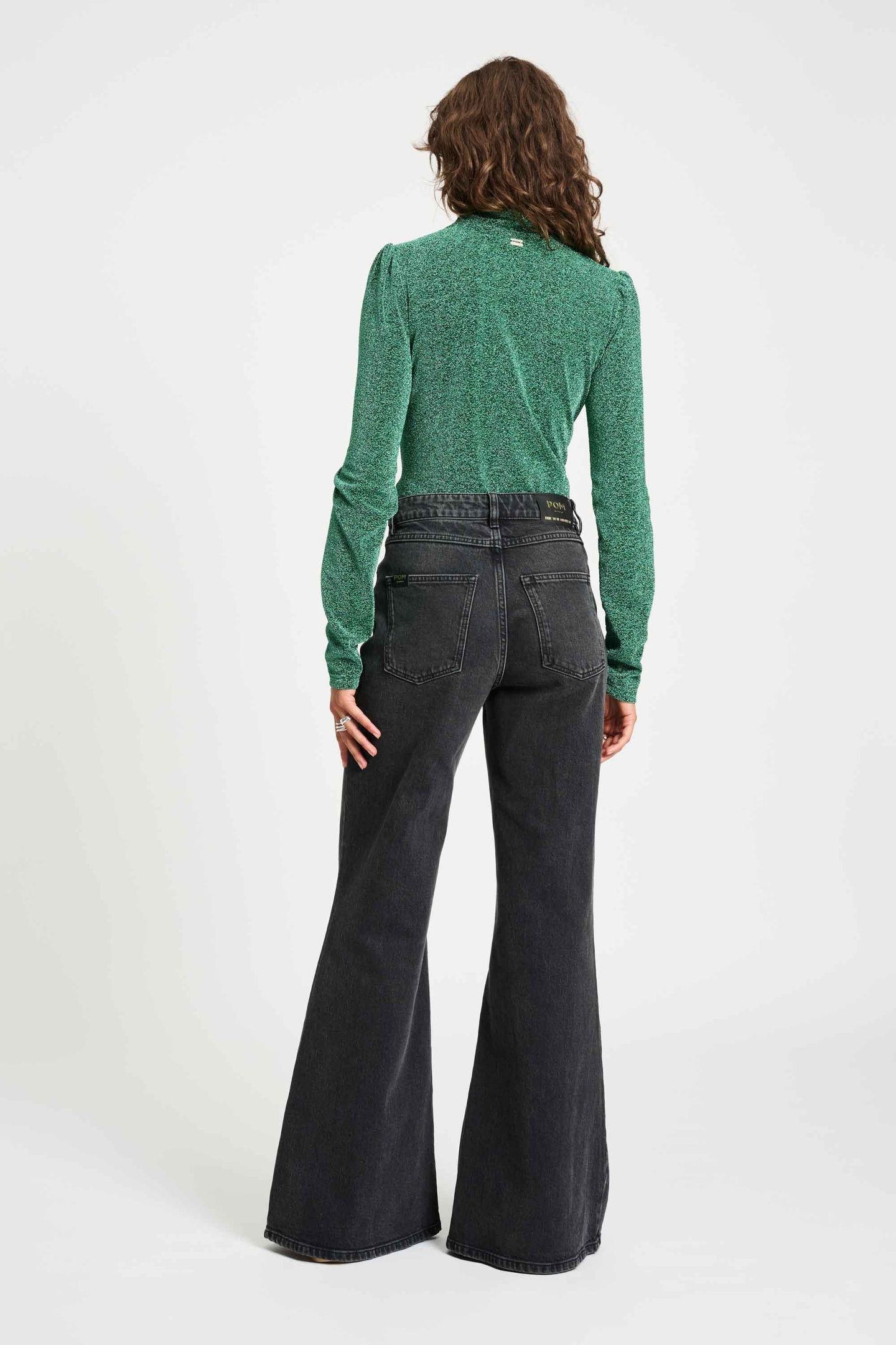 JEANS - FLARE WASHED BLACK 3