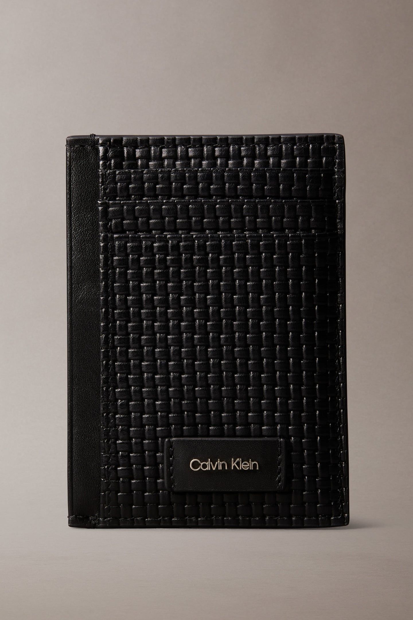 EMBOSSED WOVEN N/S CARDHOLDER BLACK 1