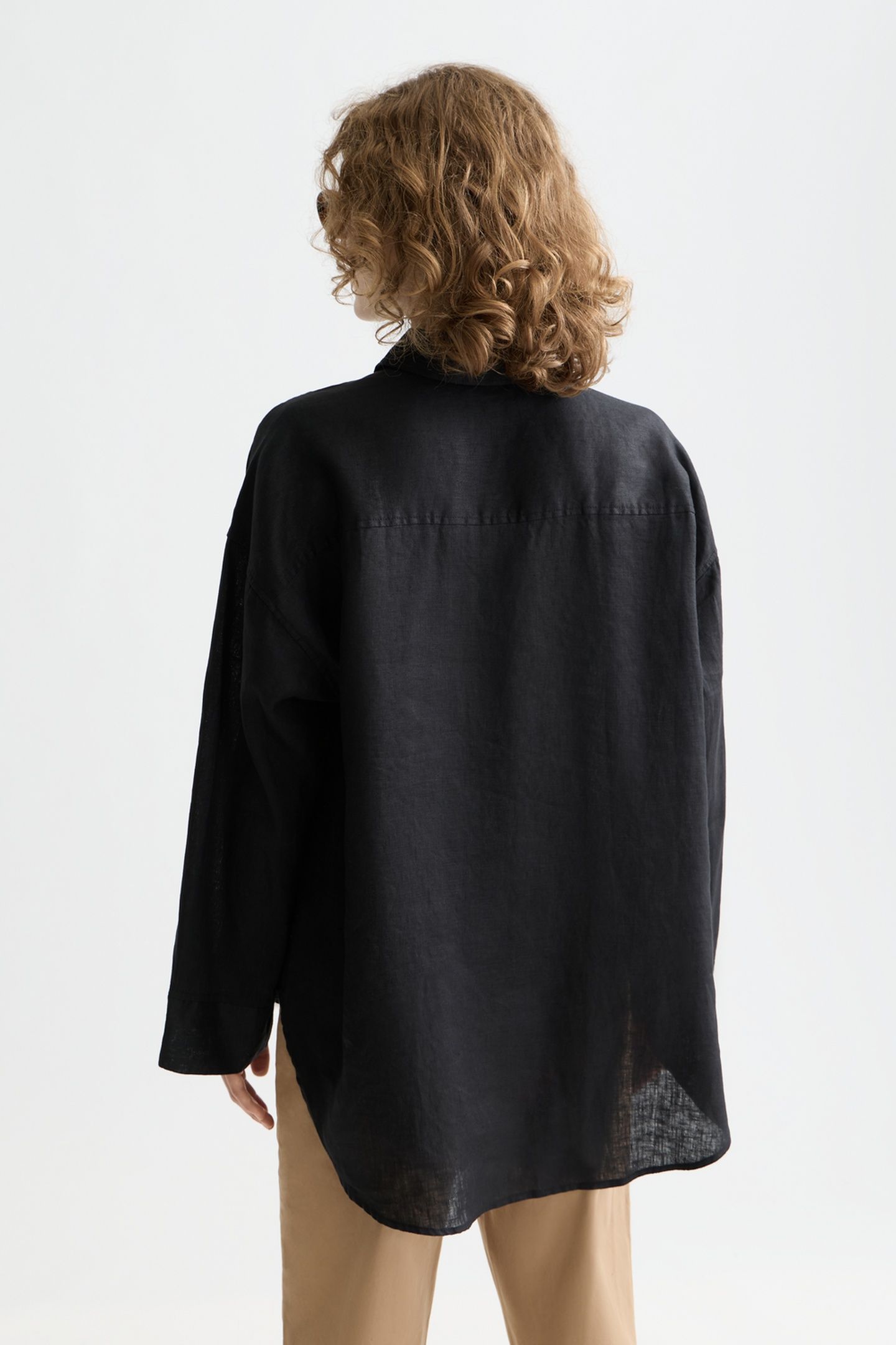 LINEN SHIRT BLACK 3
