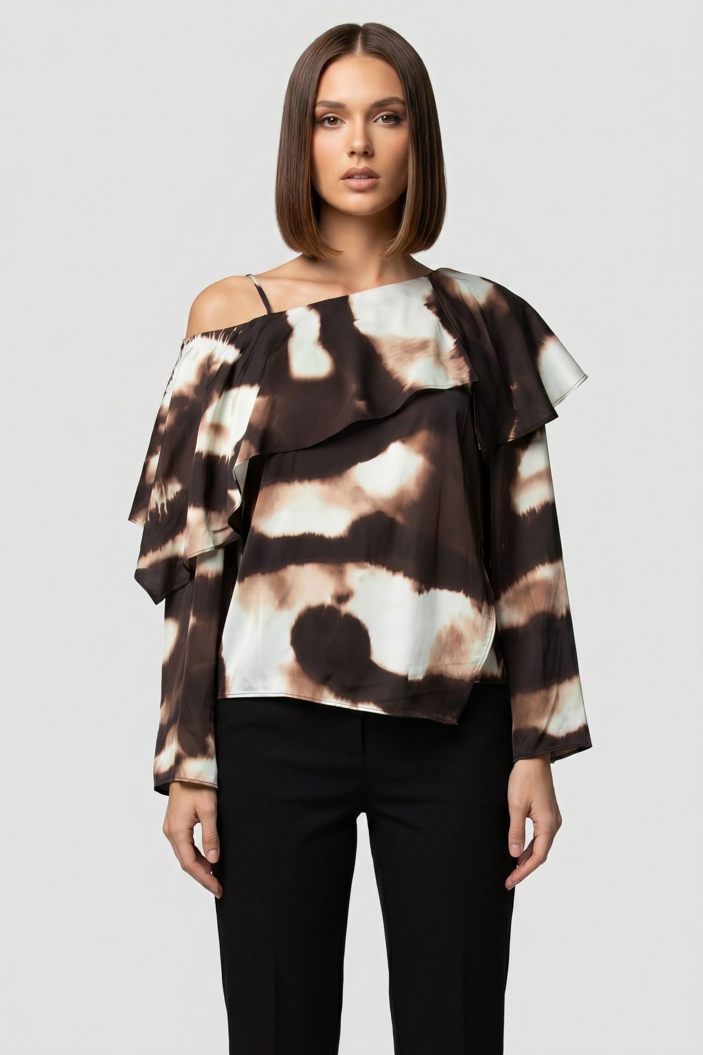 LOLLO BLOUSE BROWN 1