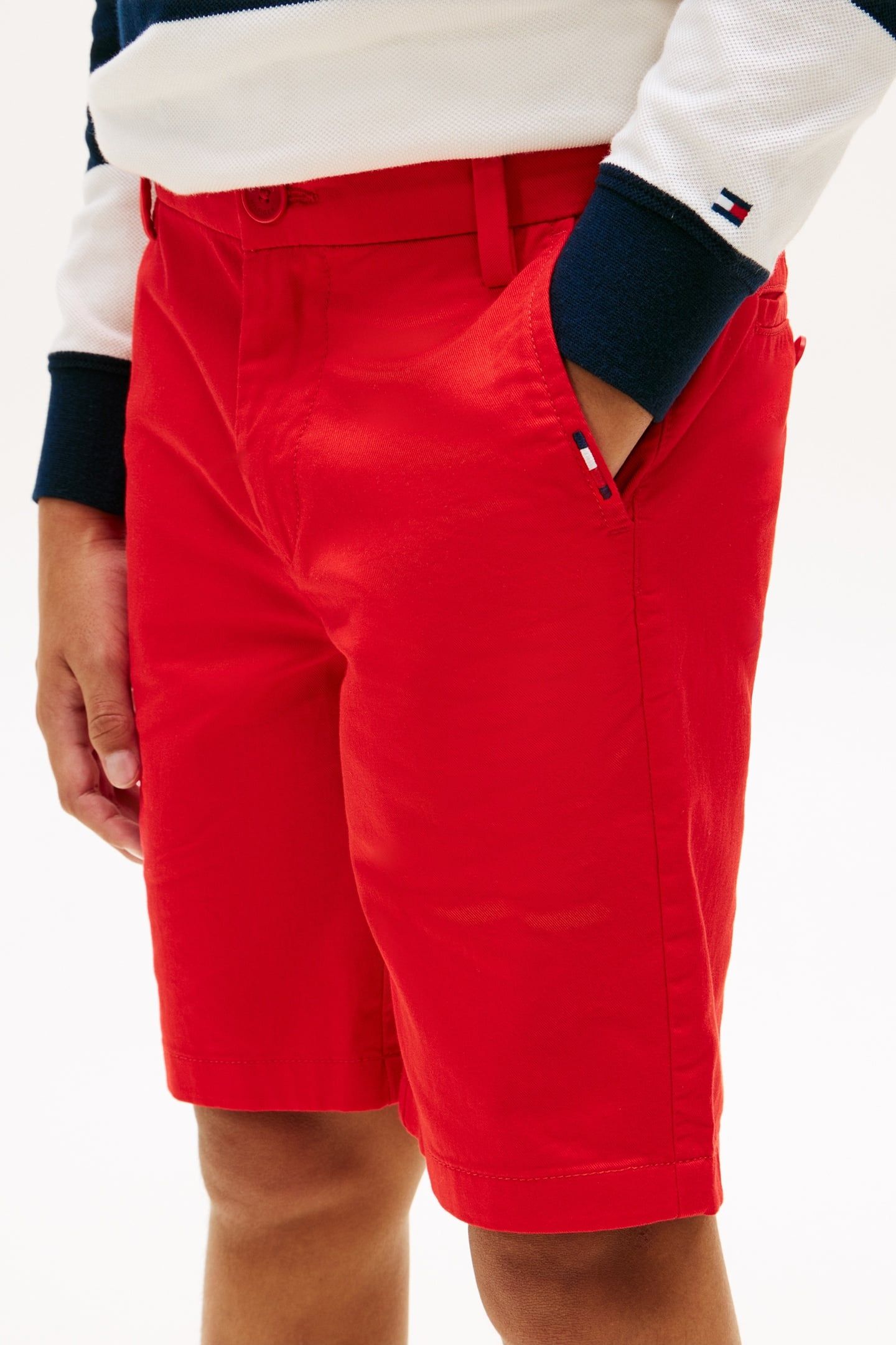 BOYS 1985 CHINO SHORTS RAPID RED 5