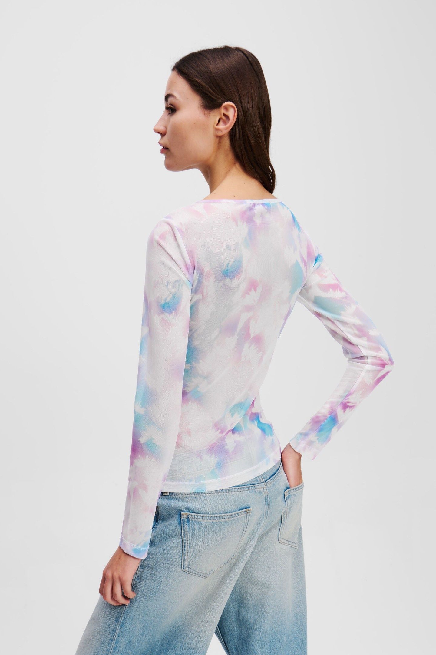 MESH TOP FLORAL WHITE 2