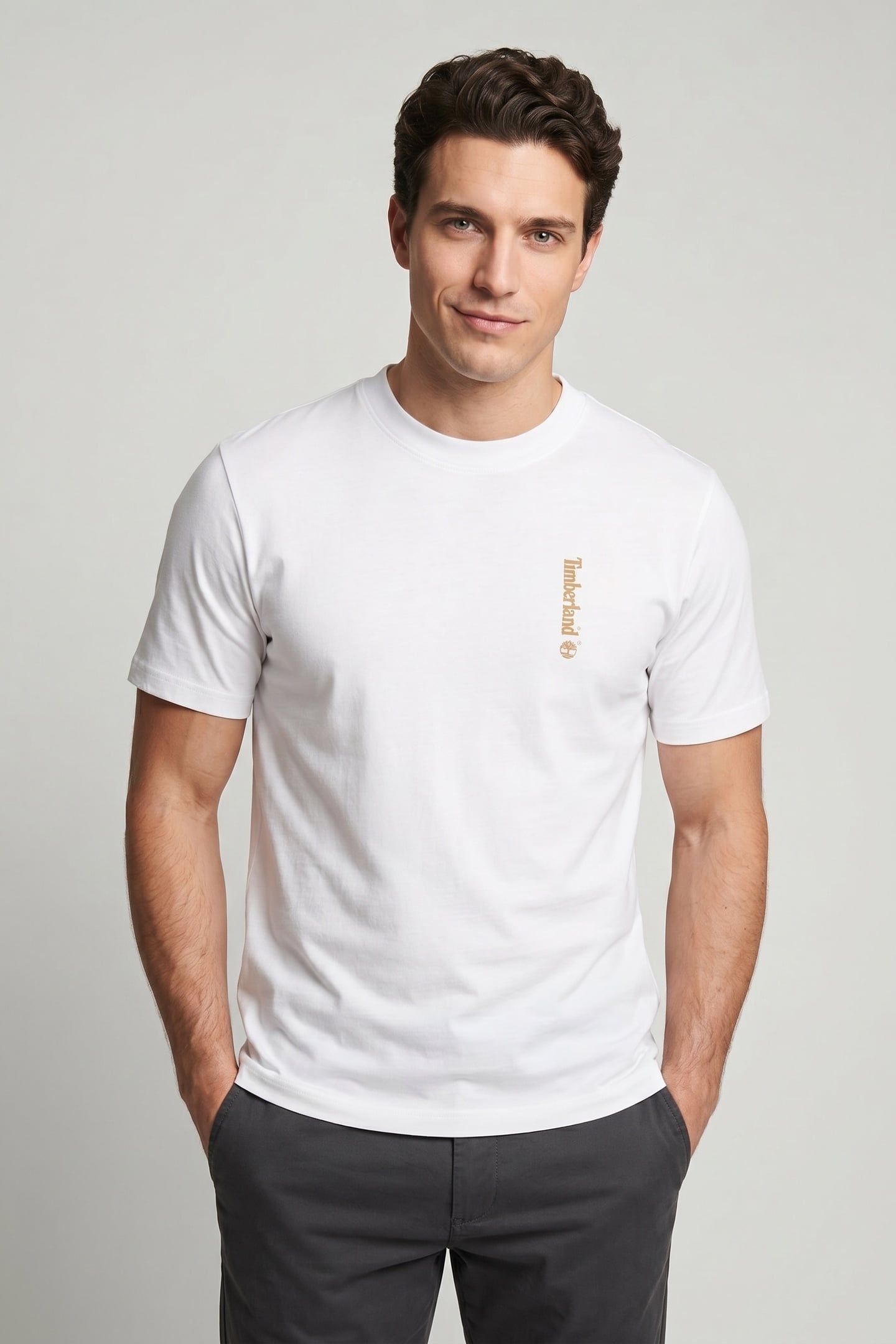 SHORT SLEEVE ''OVAL LOGO'' GRAPHIC TEE WHITE 1