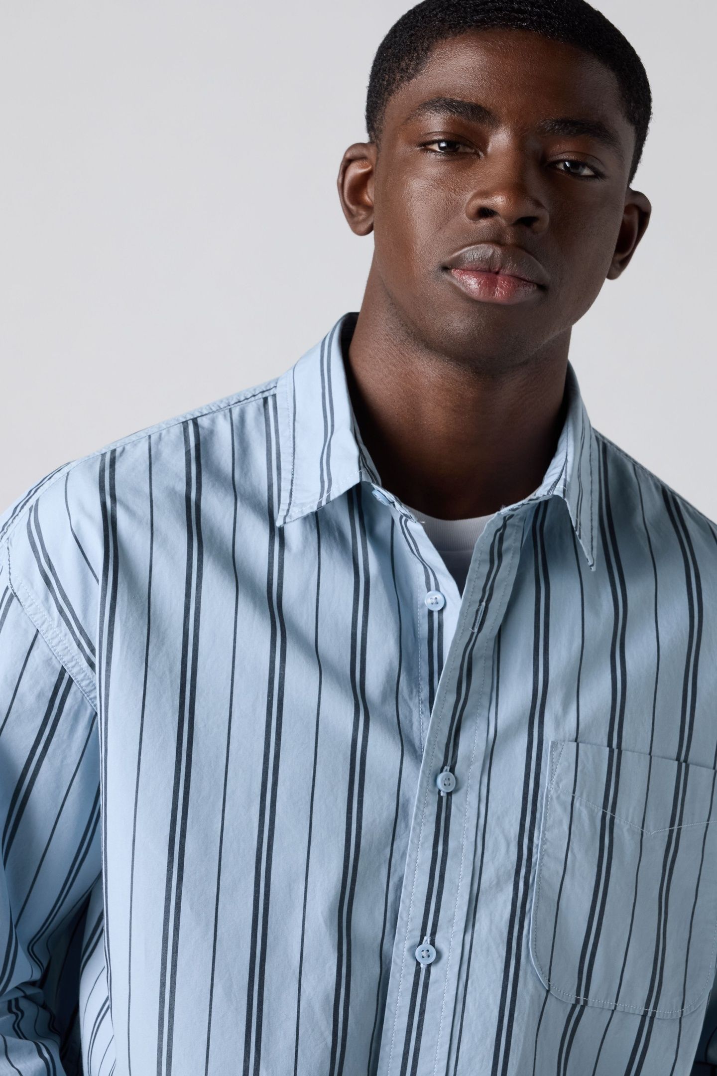 CORDUROY LOOSE BUTTON-UP SHIRT 5