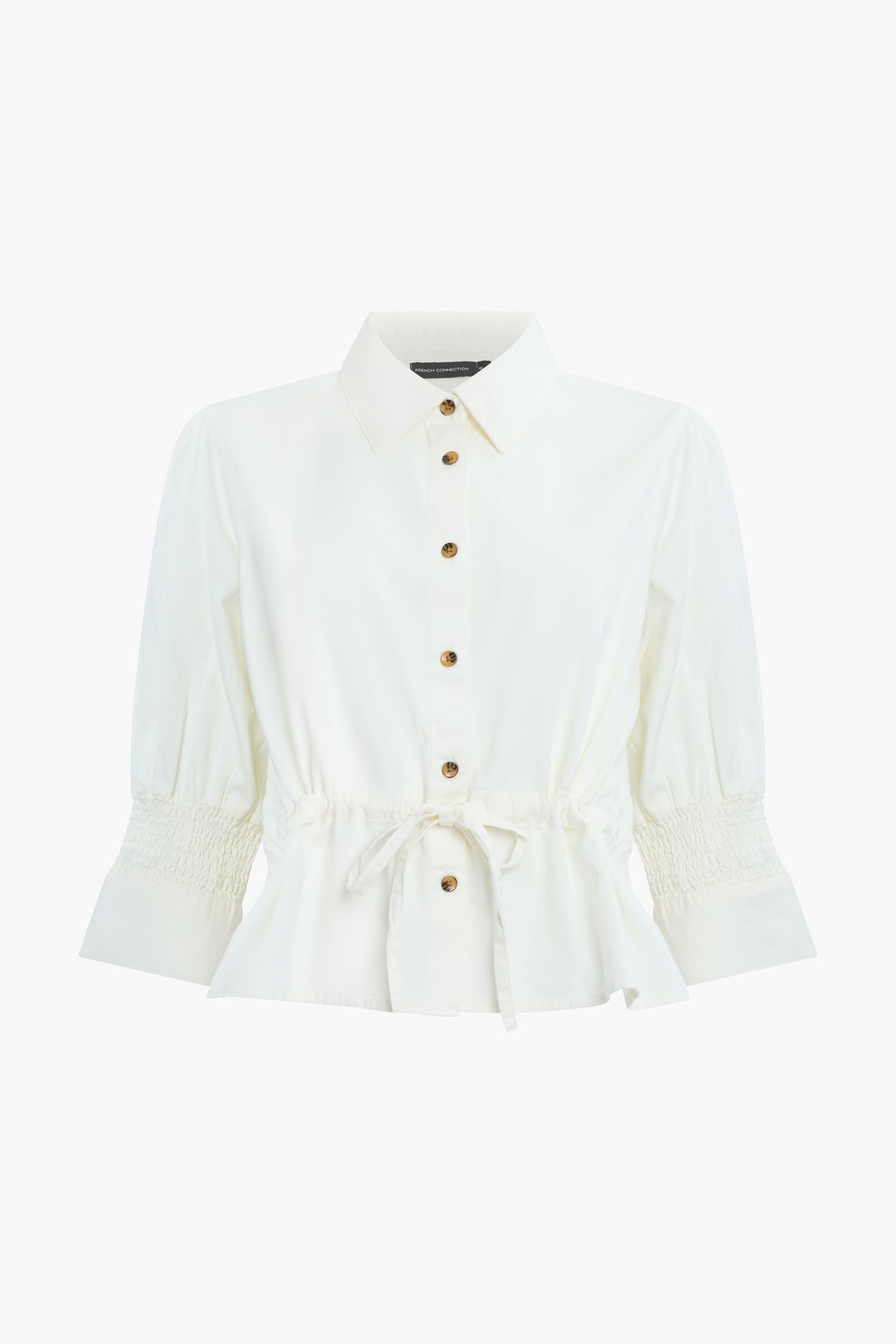 TIE WAIST TOP ECRU 3