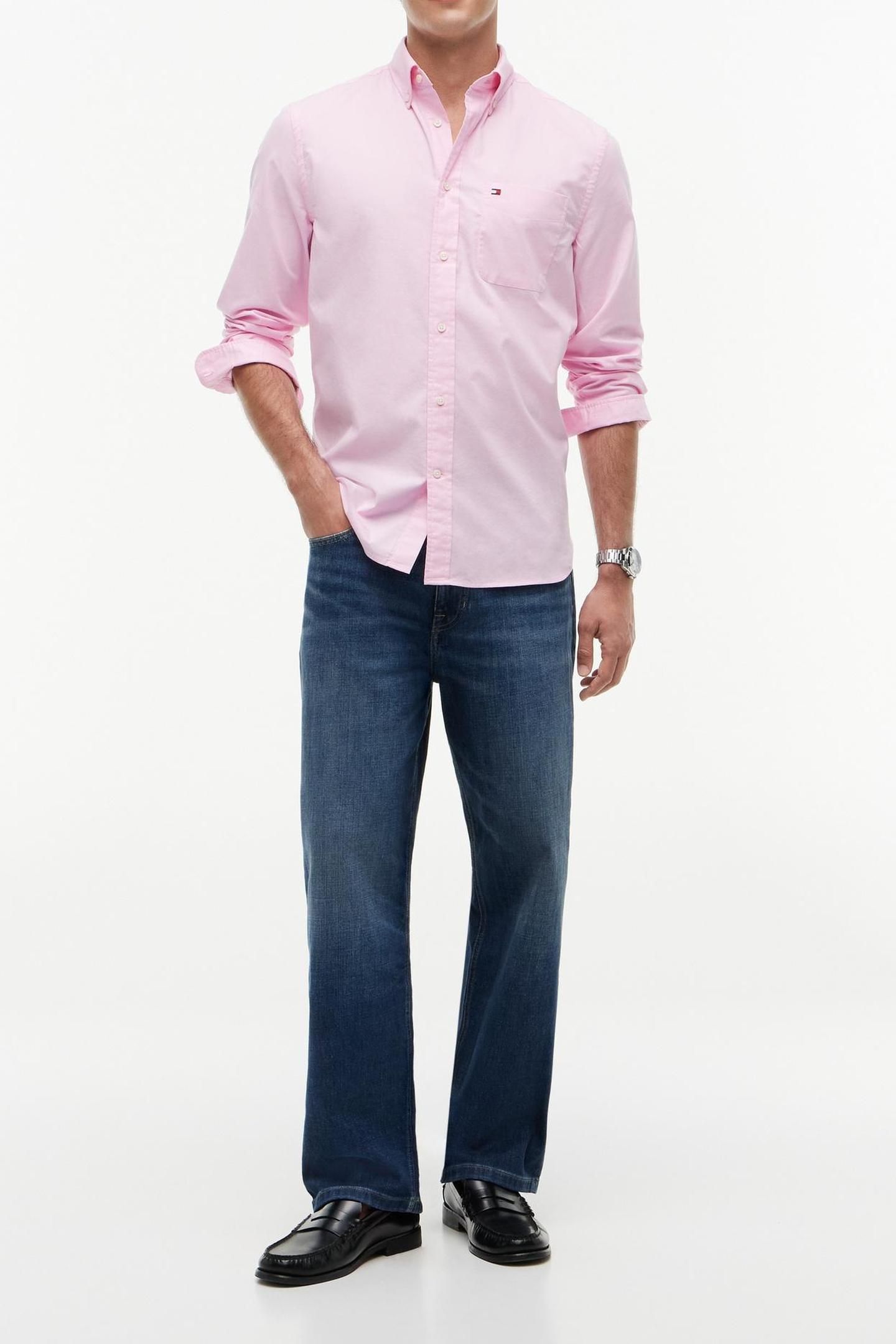 LIGHT OXFORD SOLID SHIRT ROSE PETAL 3