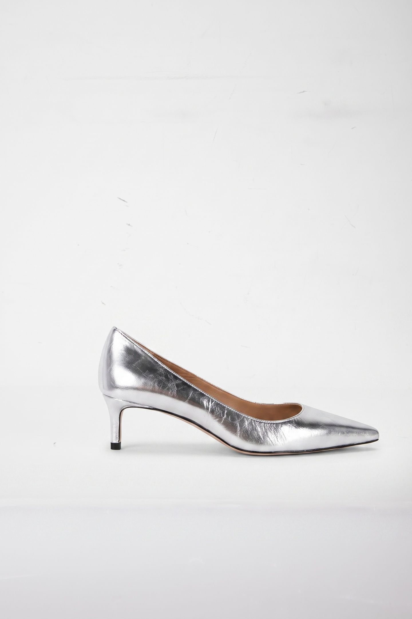 AVA NEW LOW FLARE HEEL SILVER 1