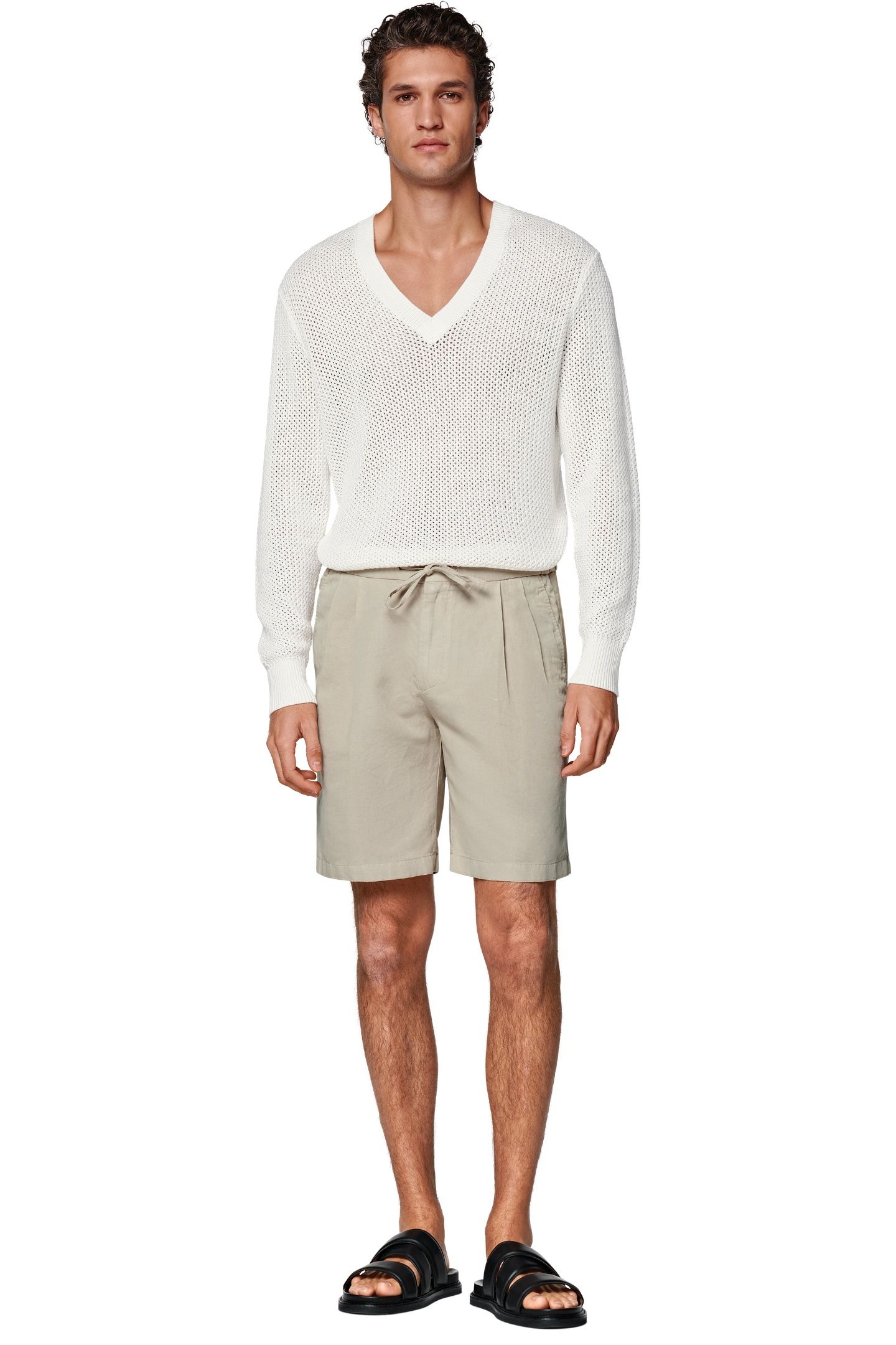 AVEIRO SHORTS LIGHT BROWN CHINO, DENIM AND SHORTS SAND 3