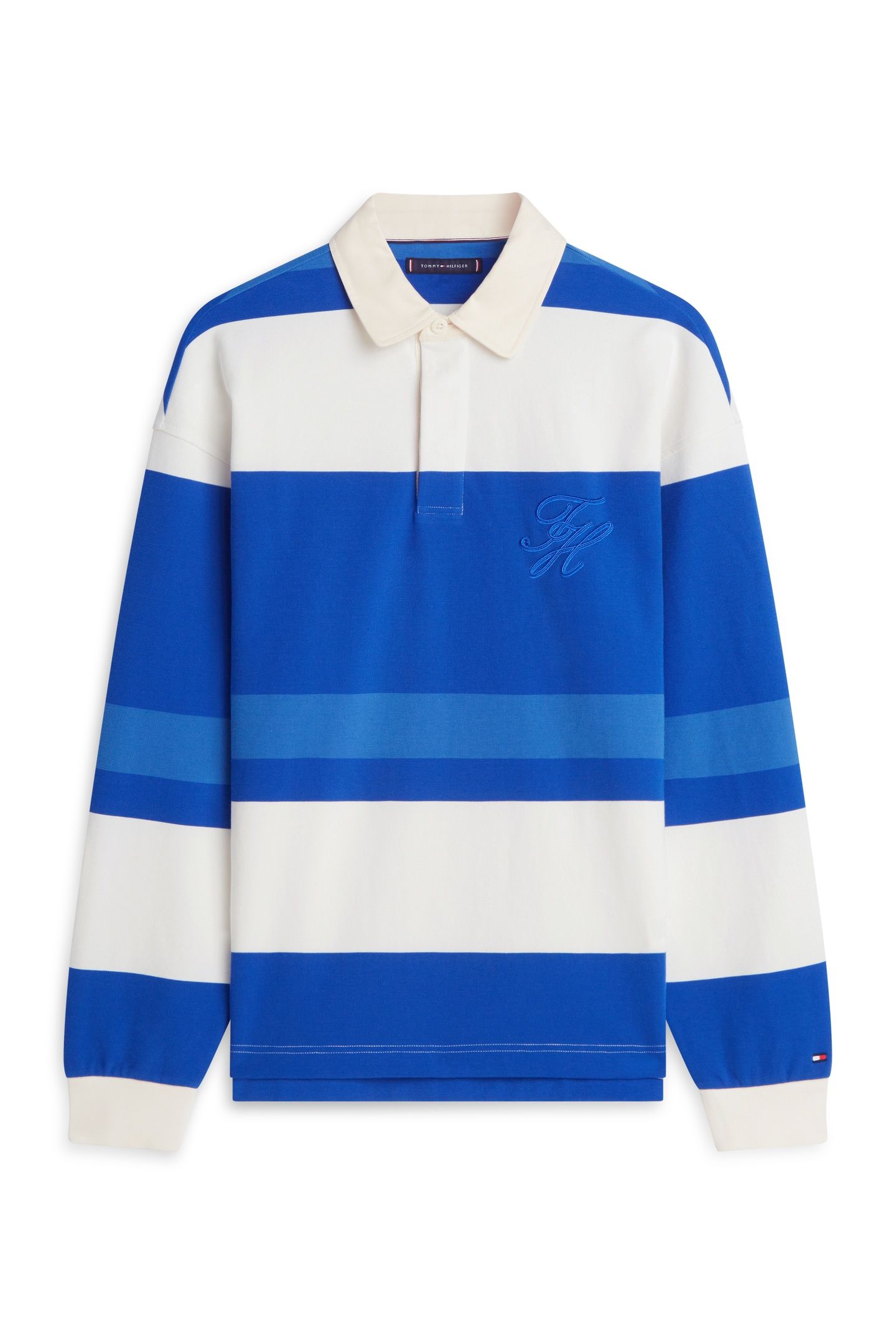 RELAXED STRIPE RUGBY SWEATSHIRT REGAL BLUE/MULTI 4