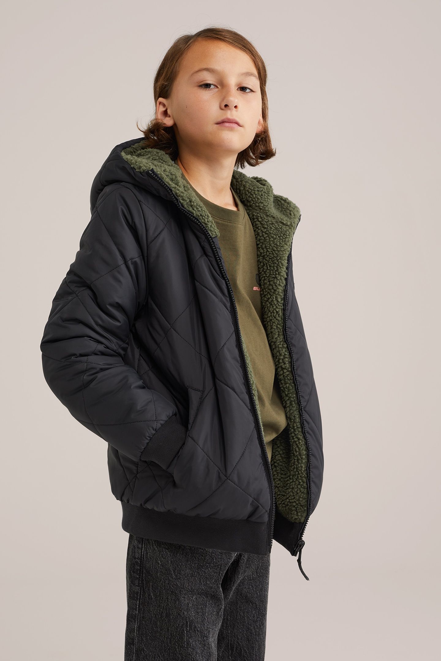 JACKET REVERSIBLE BOMBER BLACK 3