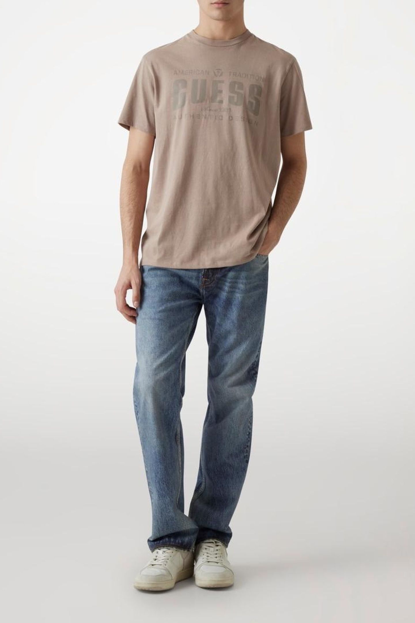 GUESS ECO SS BSC GUESS TRADITI IMPACT GREY MULTI 1