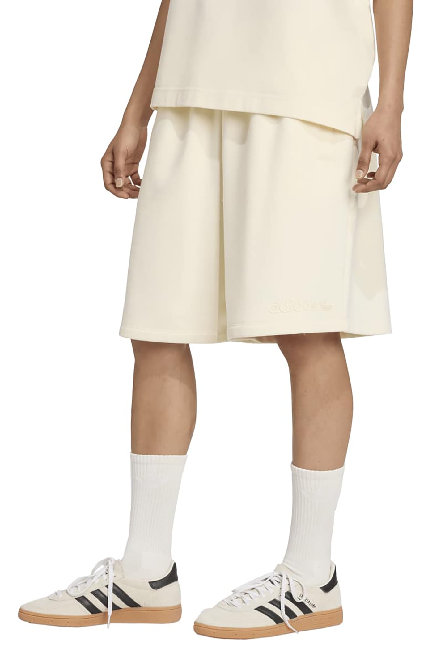 ORIGINALS ESSENTIALS LINEAR SHORTS OVERSIZED CREAM WHITE 1