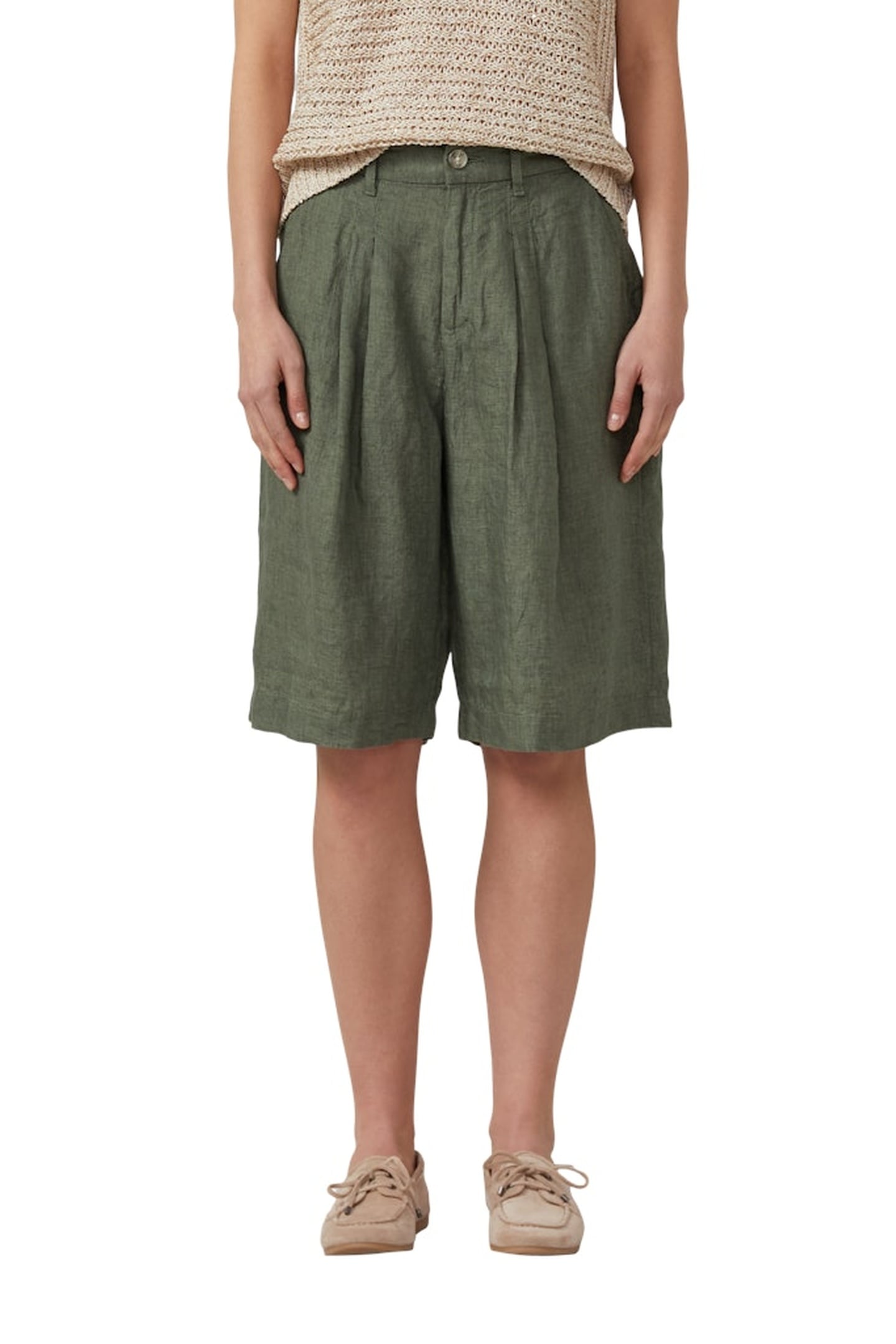 S.OLIVER SHORTS DARK GREEN 1