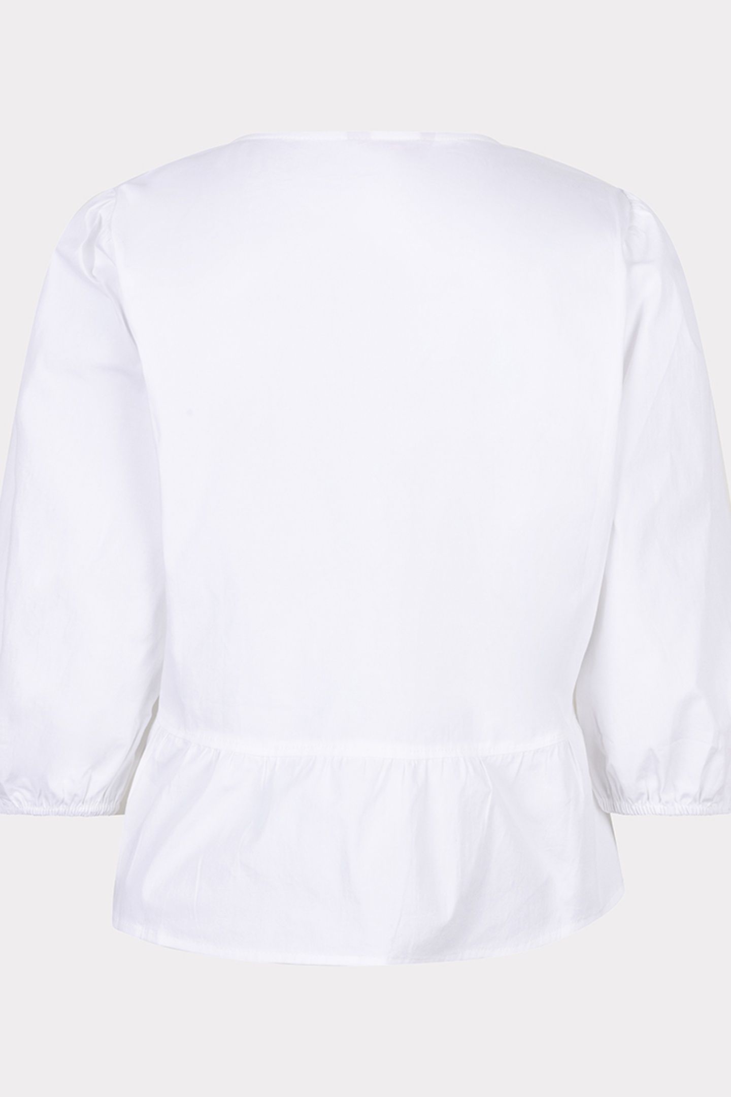 BLOUSE PEPLUM POPLIN OFF WHITE 5