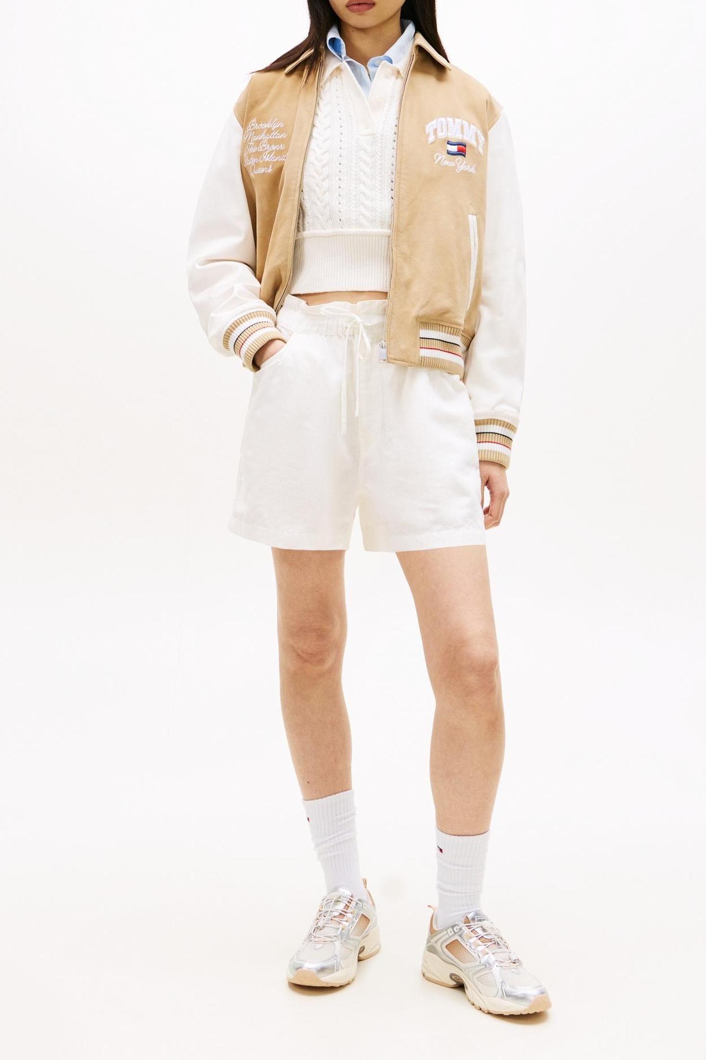 TJW ESSENTIAL LINEN SHORTS ECRU 2