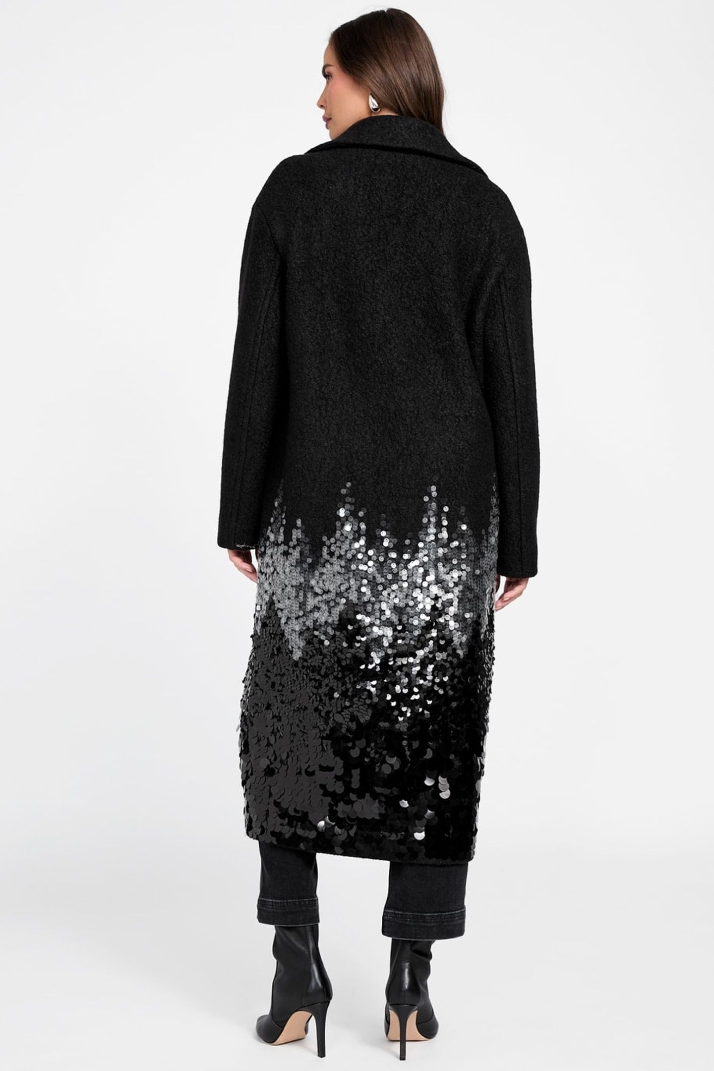 VICKY SINGLE BREAST SEQUINS JET BLACK 4