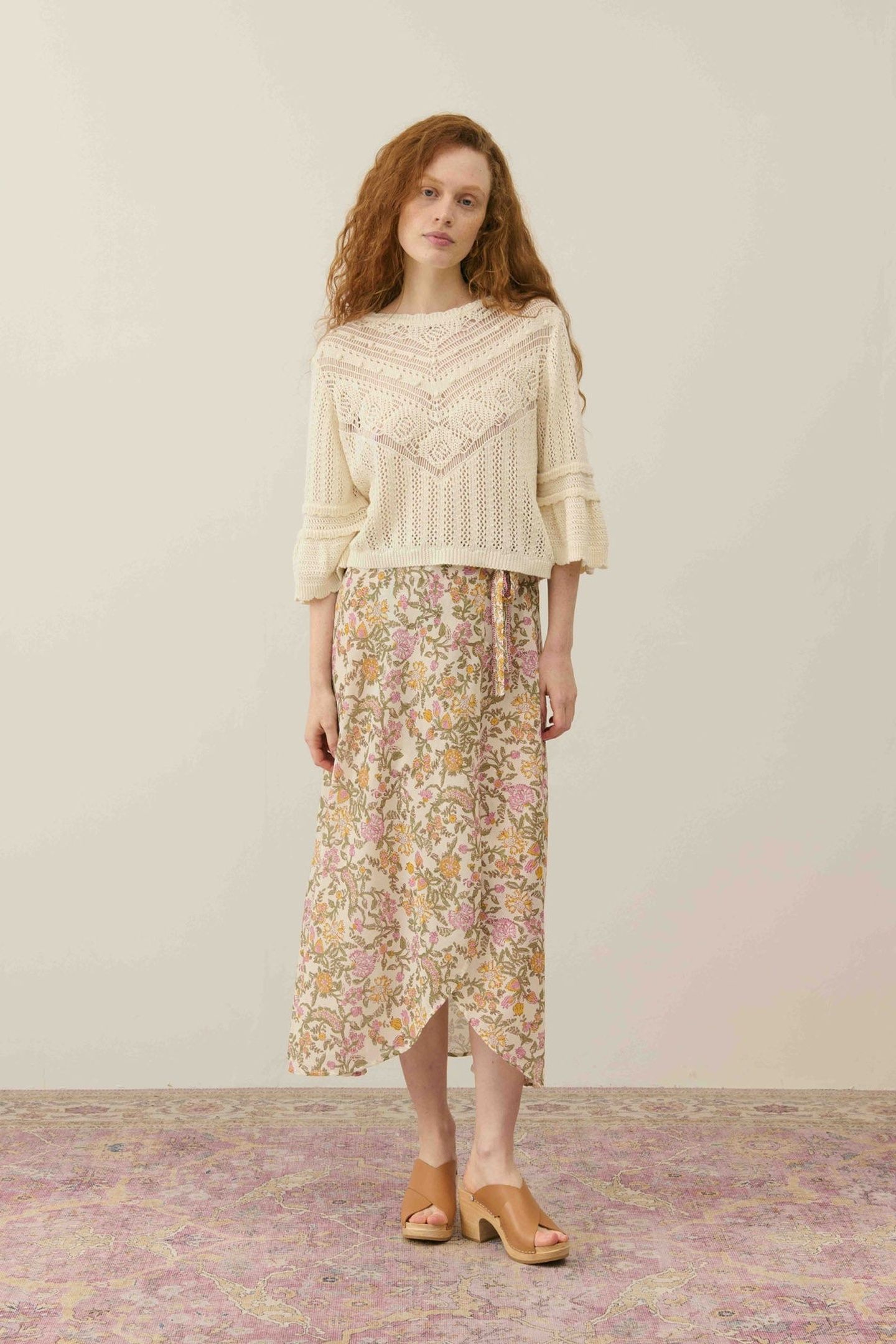 SKIRT LUCIA CREAM MIMOSA SPRING 1