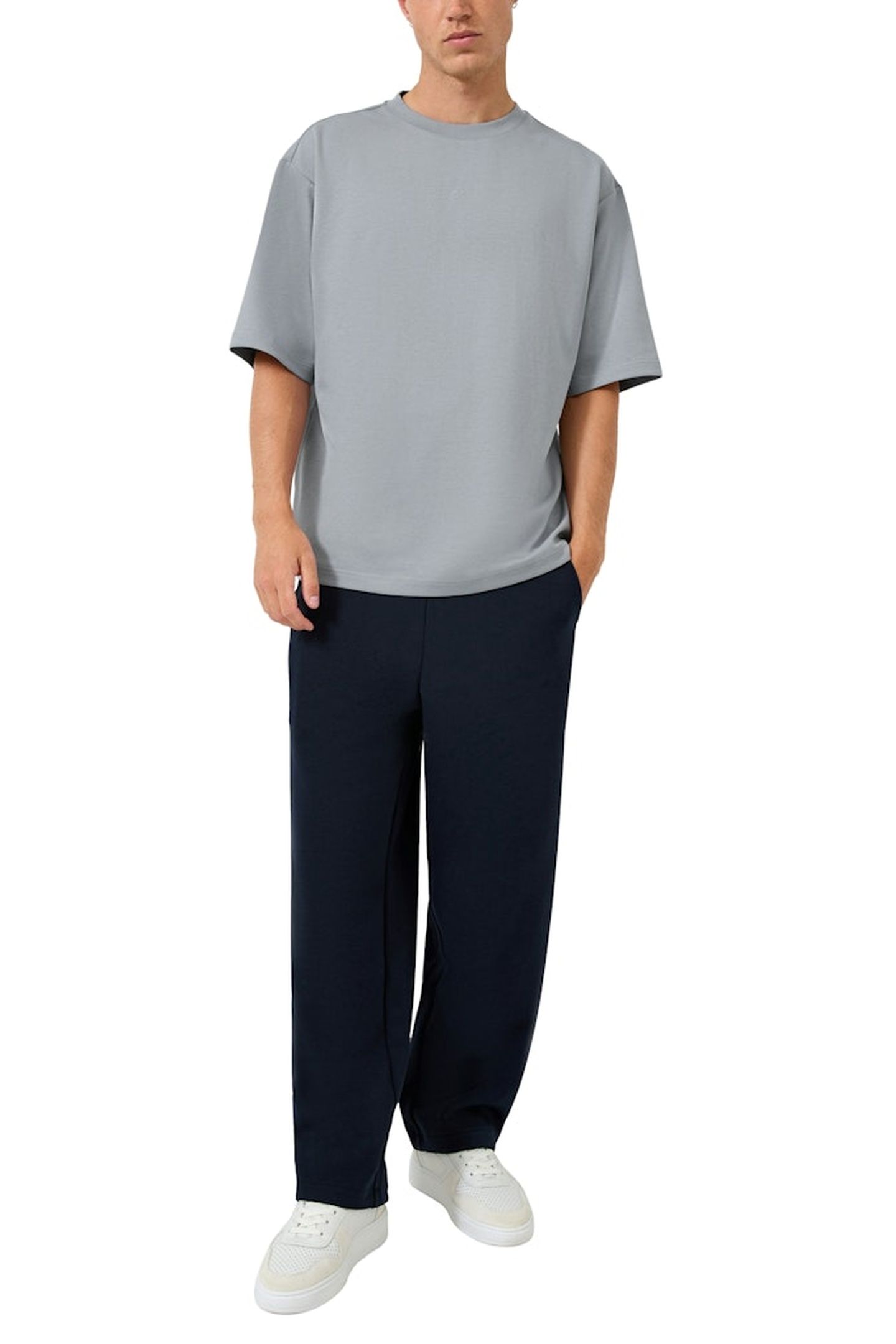 S.OLIVER-QS T-SHIRTS GREY/BLACK 3