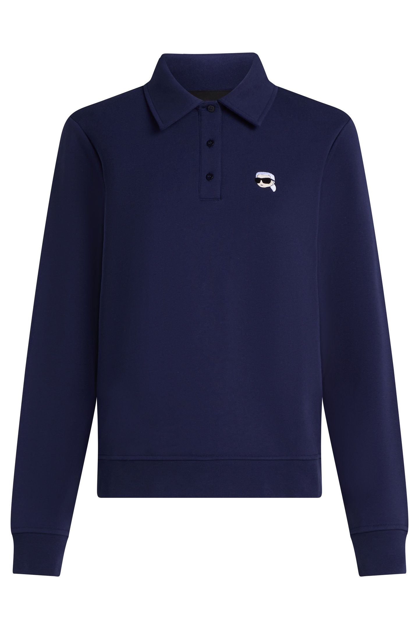 IKON PATCH POLO SWEATSHIRT EVENING BLUE 3