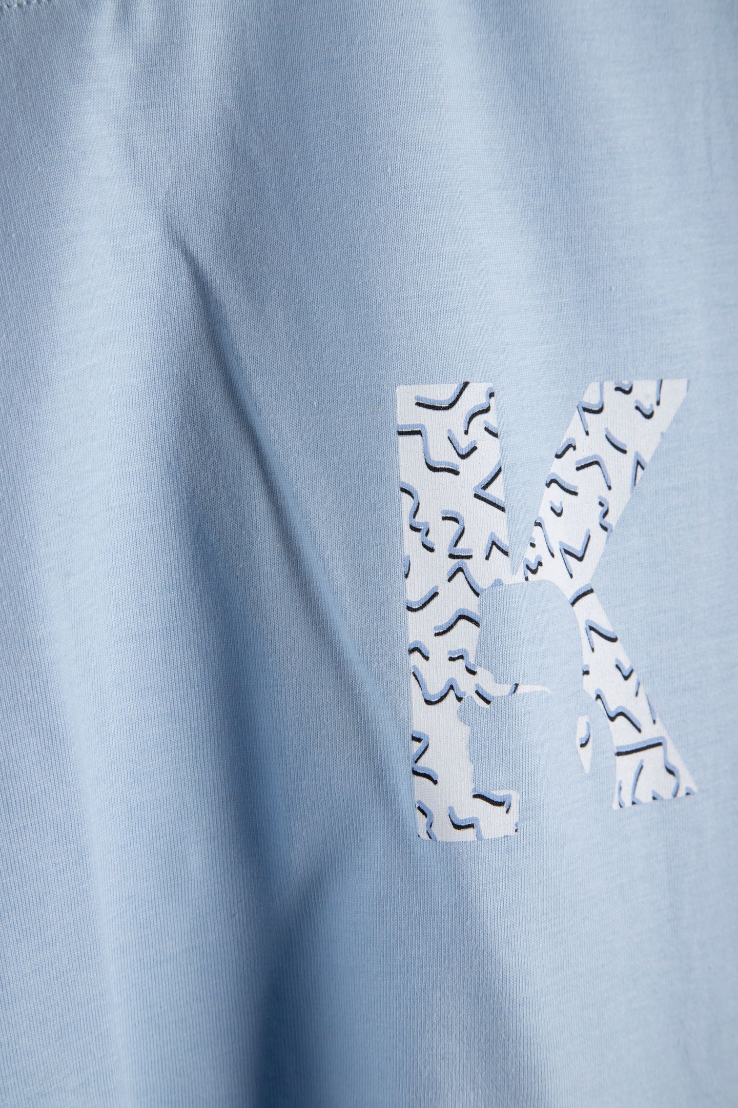 K MEMPHIS PRINTED T-SHIRT LIGHT BLUE 5