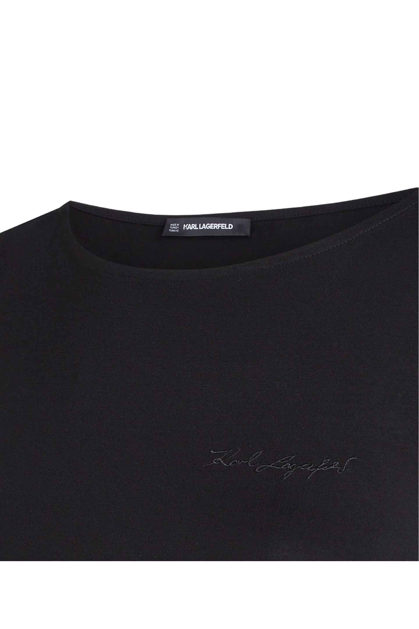 BOAT NECK RUCHED DETAIL TOP BLACK 4