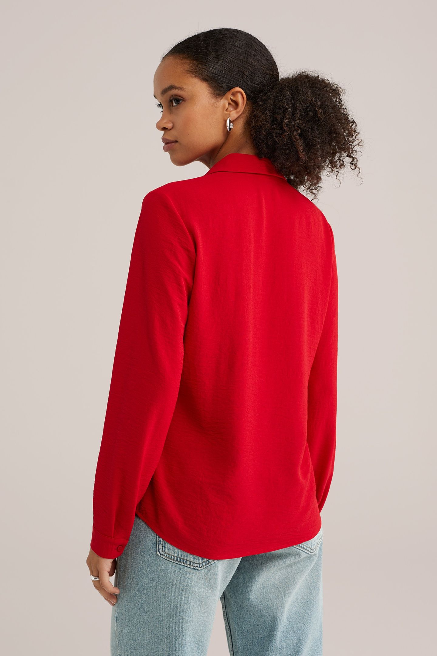 BLOUSE FIRE RED 3