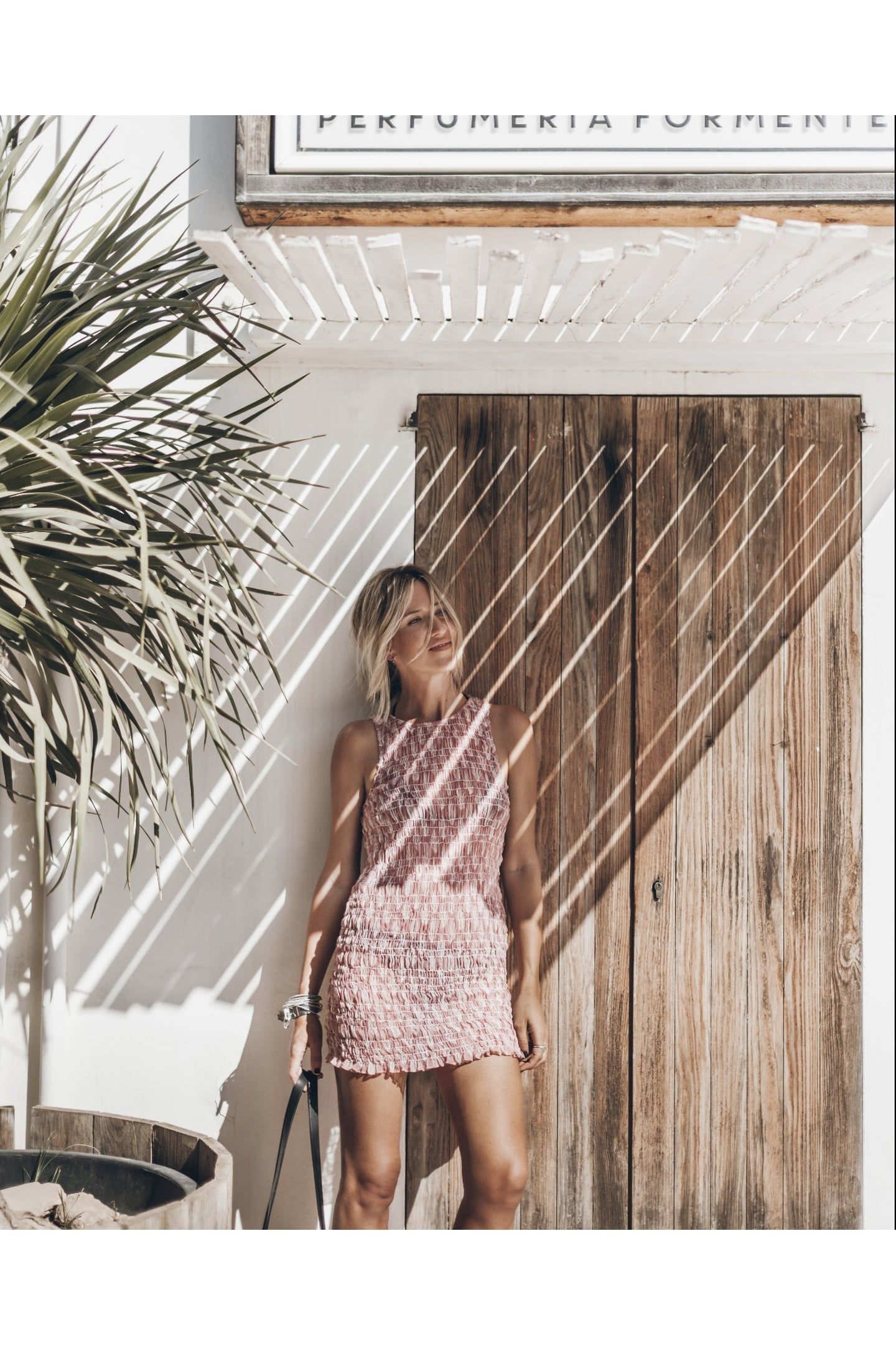 THE PINK PRINTED SHORT SHEER DRESS 3
