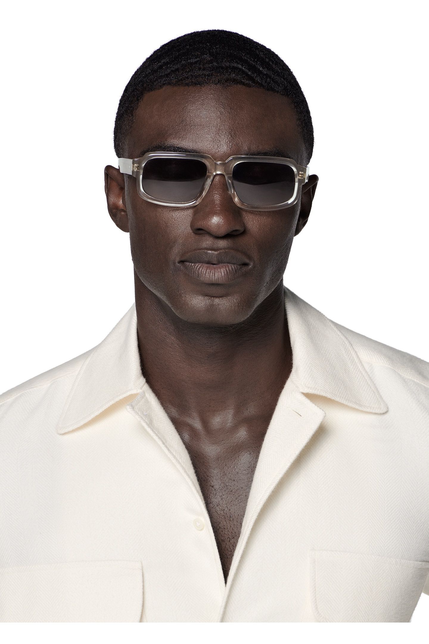 SAFARI HERRINGBONE CASUAL SHIRTS OFF-WHITE 4