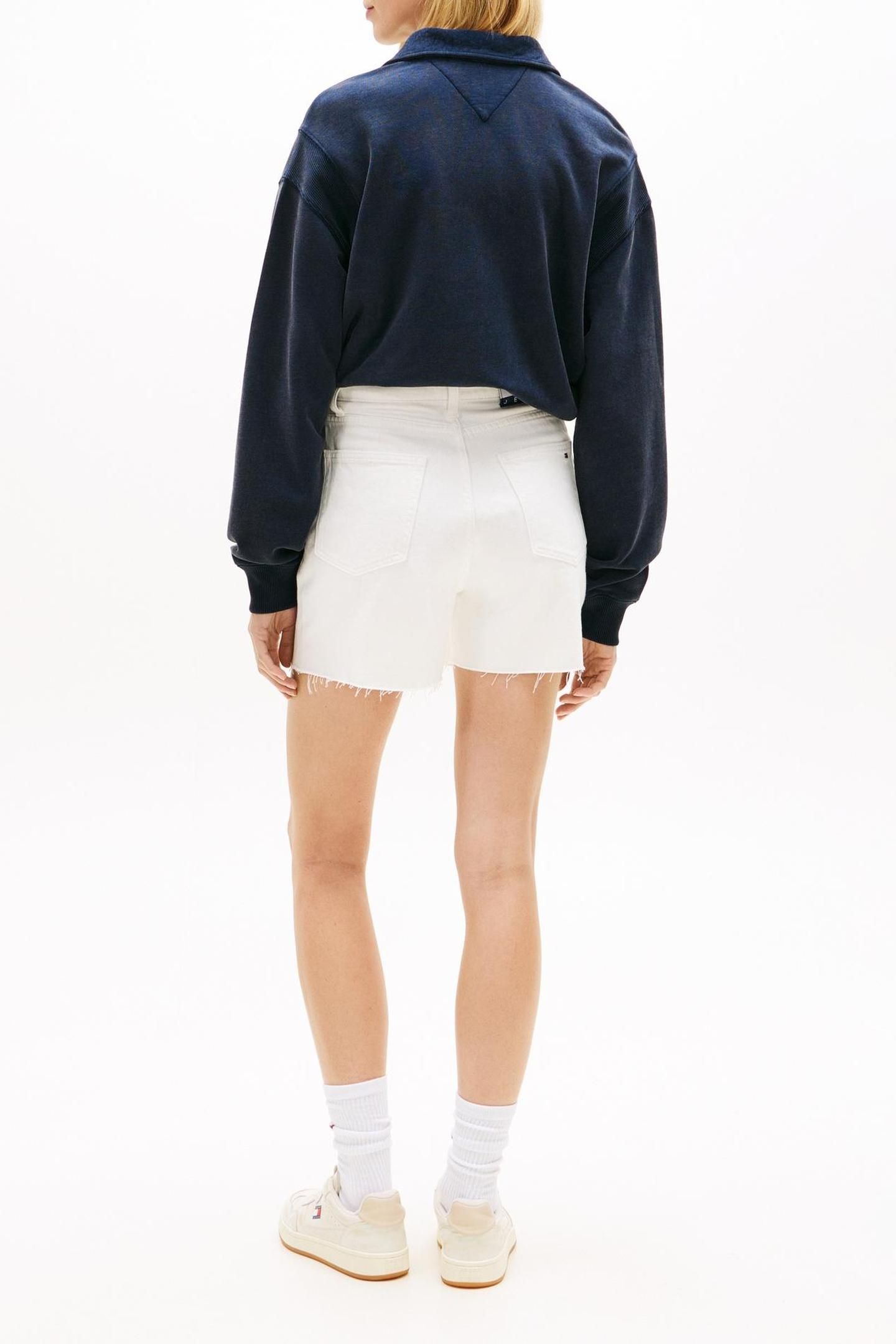 MOM SHORT DENIM WHITE 3