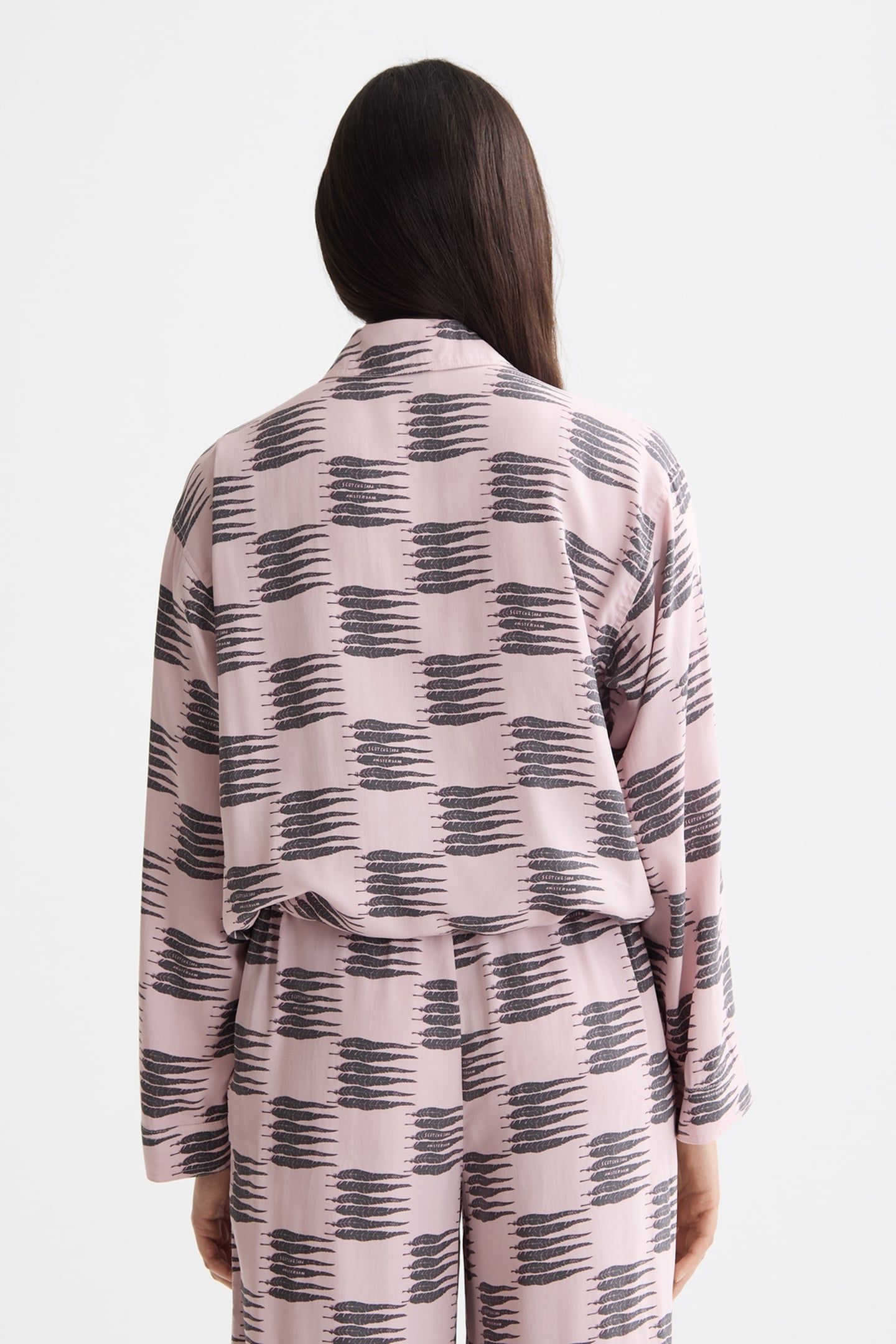 PRINTED UTILITY SHIRT FEATHER BLOCK 3