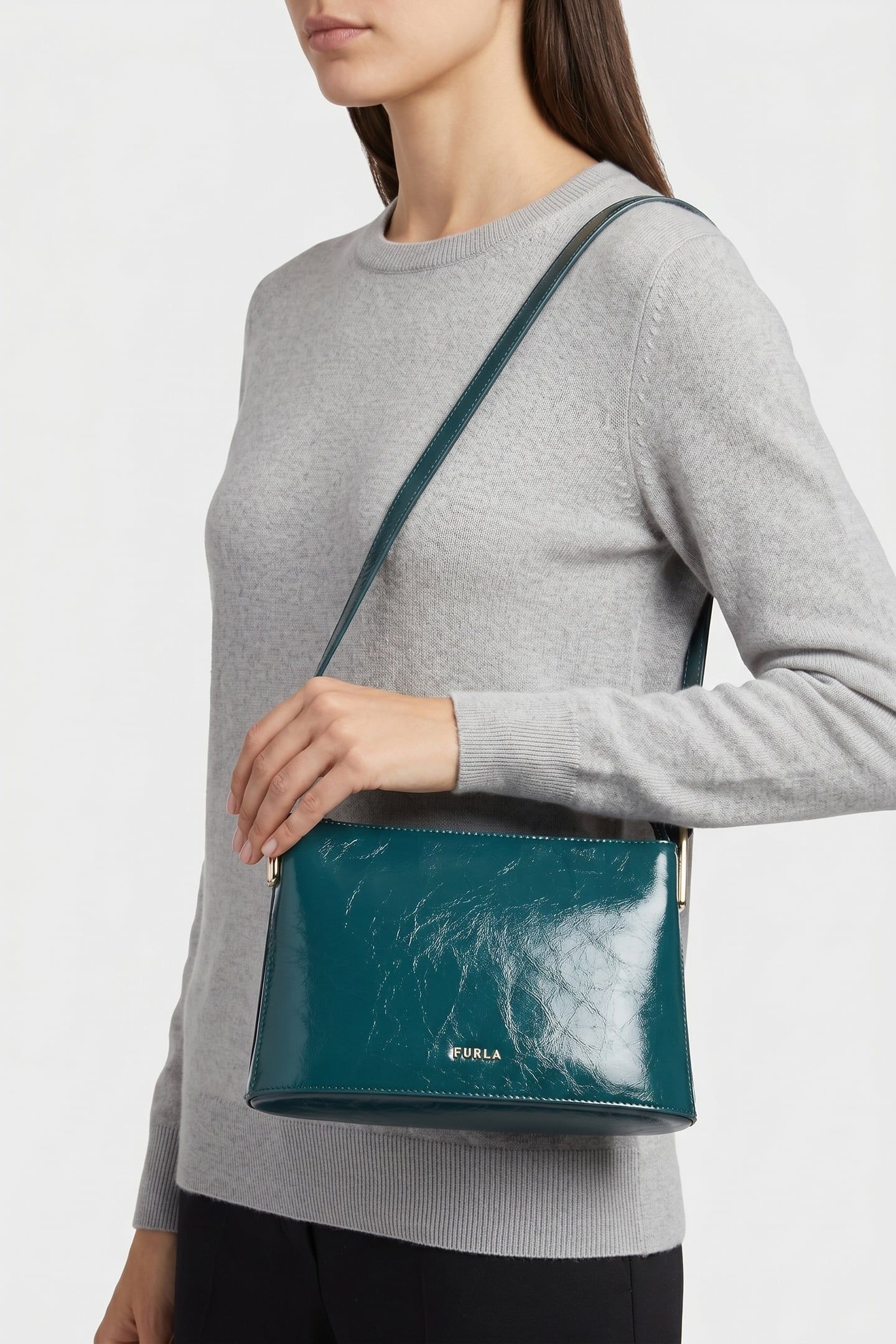 LUCE MINI CROSSBODY DARK TEAL 2