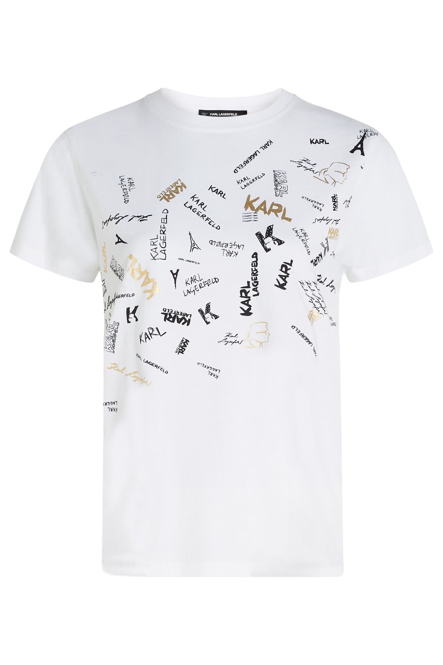 PARIS FONTS PRINT T-SHIRT WHITE 1