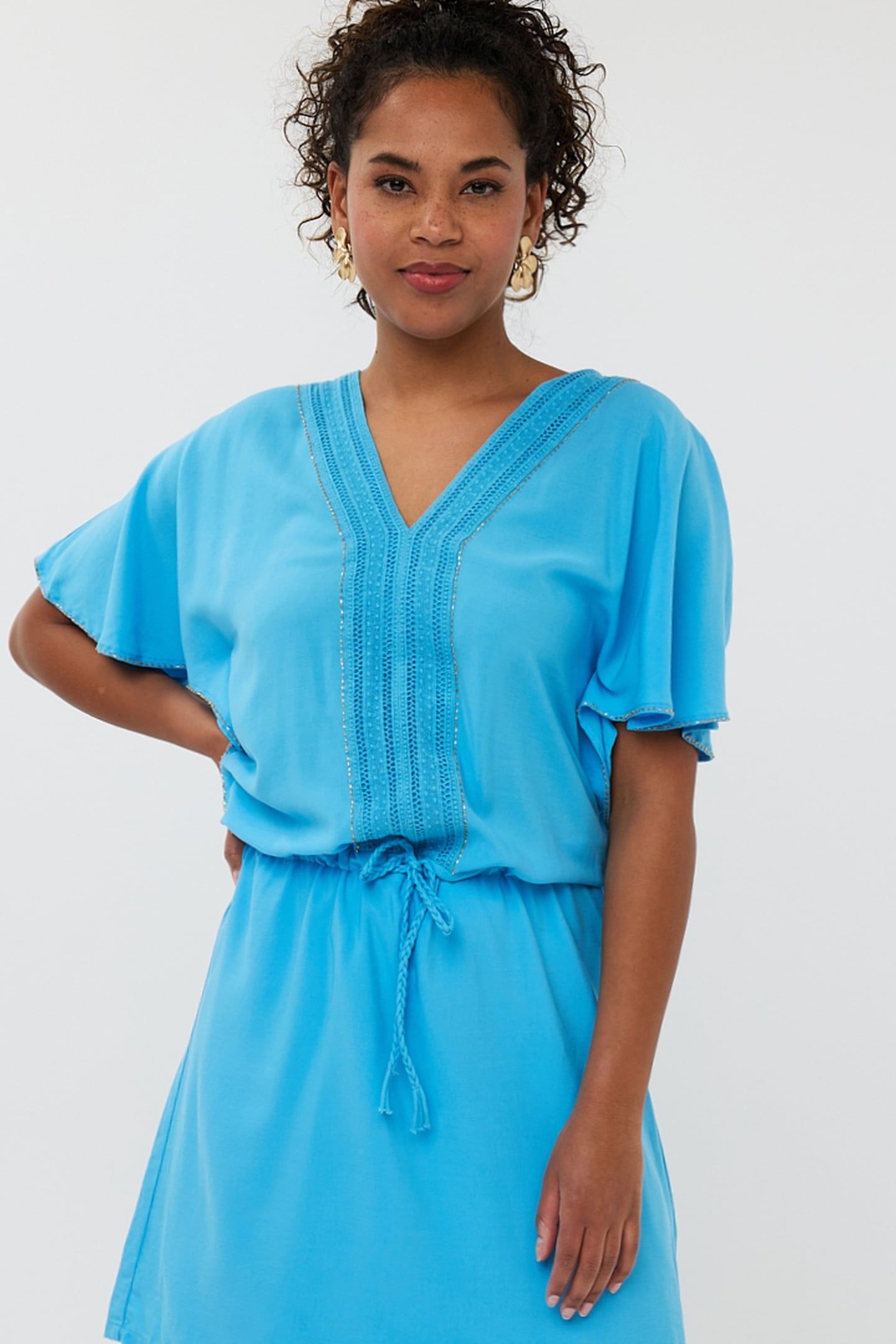 DRESS TUNIC EMBELLISHED BLUE 1