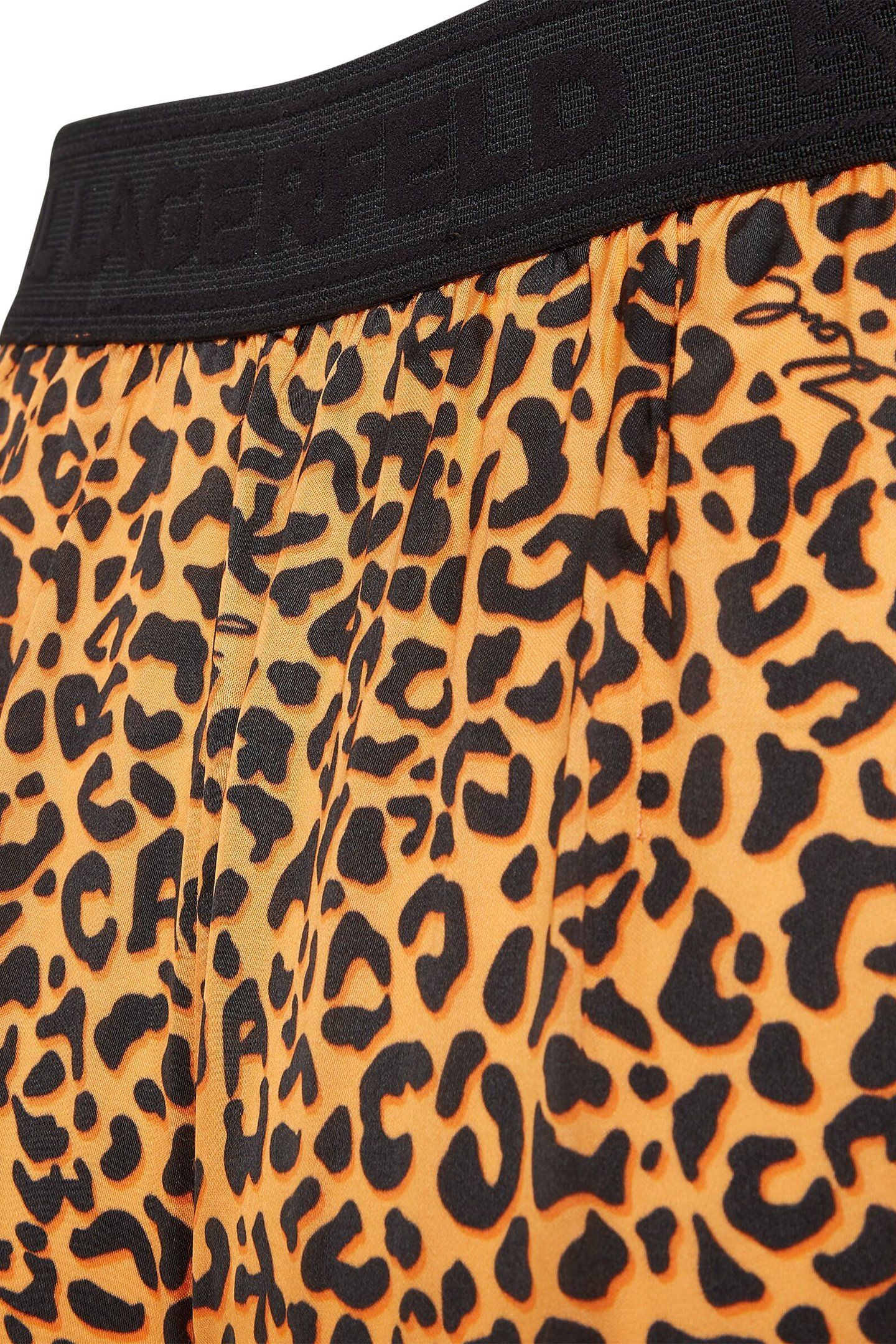 LEO PRINTED WIDELEG PANTS KARL LEOPARD ORANGE 4