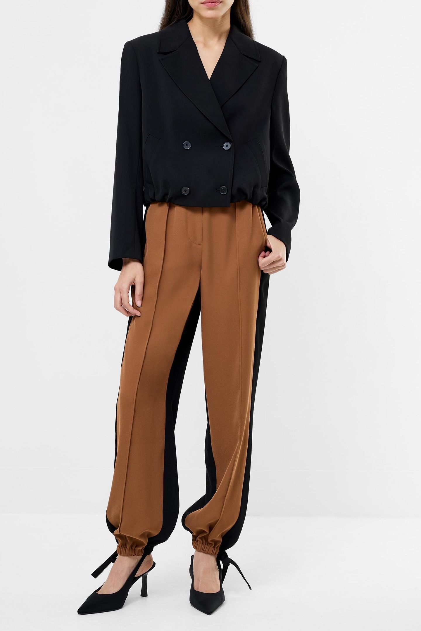 VINNIE TAILORED CROPPED JACKET BLACK 1