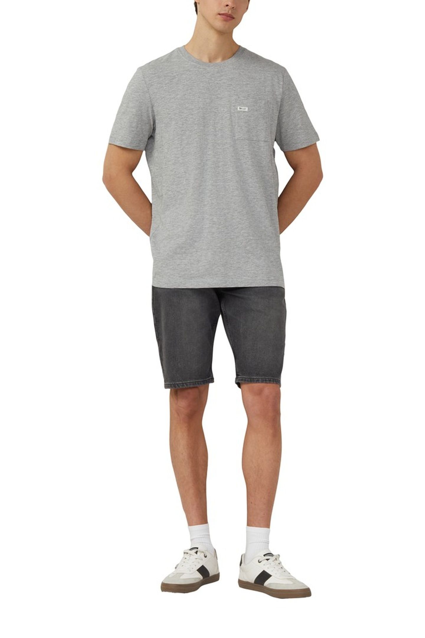 S.OLIVER JEANS SHORTS GREY DENIM 2