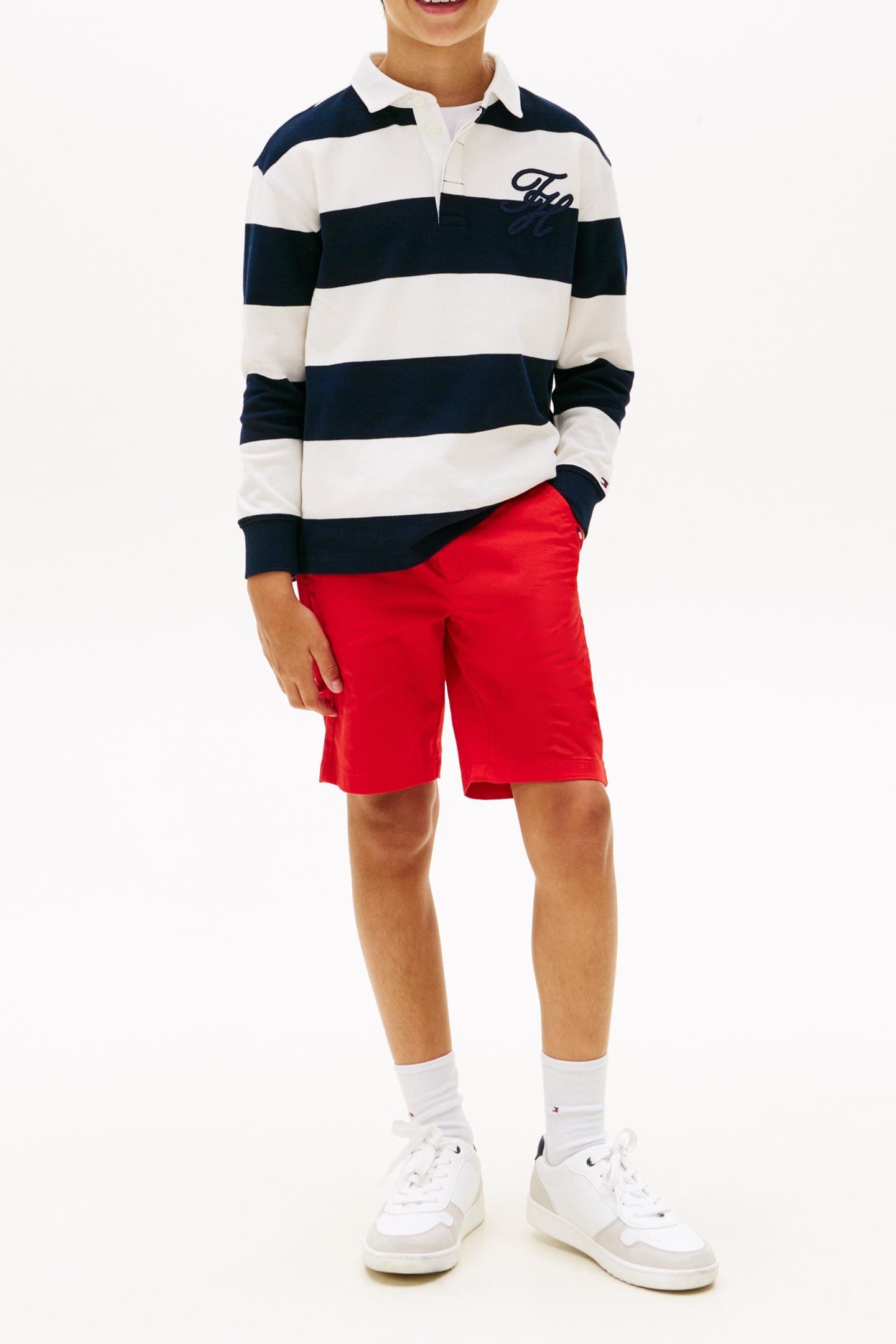 BOYS 1985 CHINO SHORTS RAPID RED 1